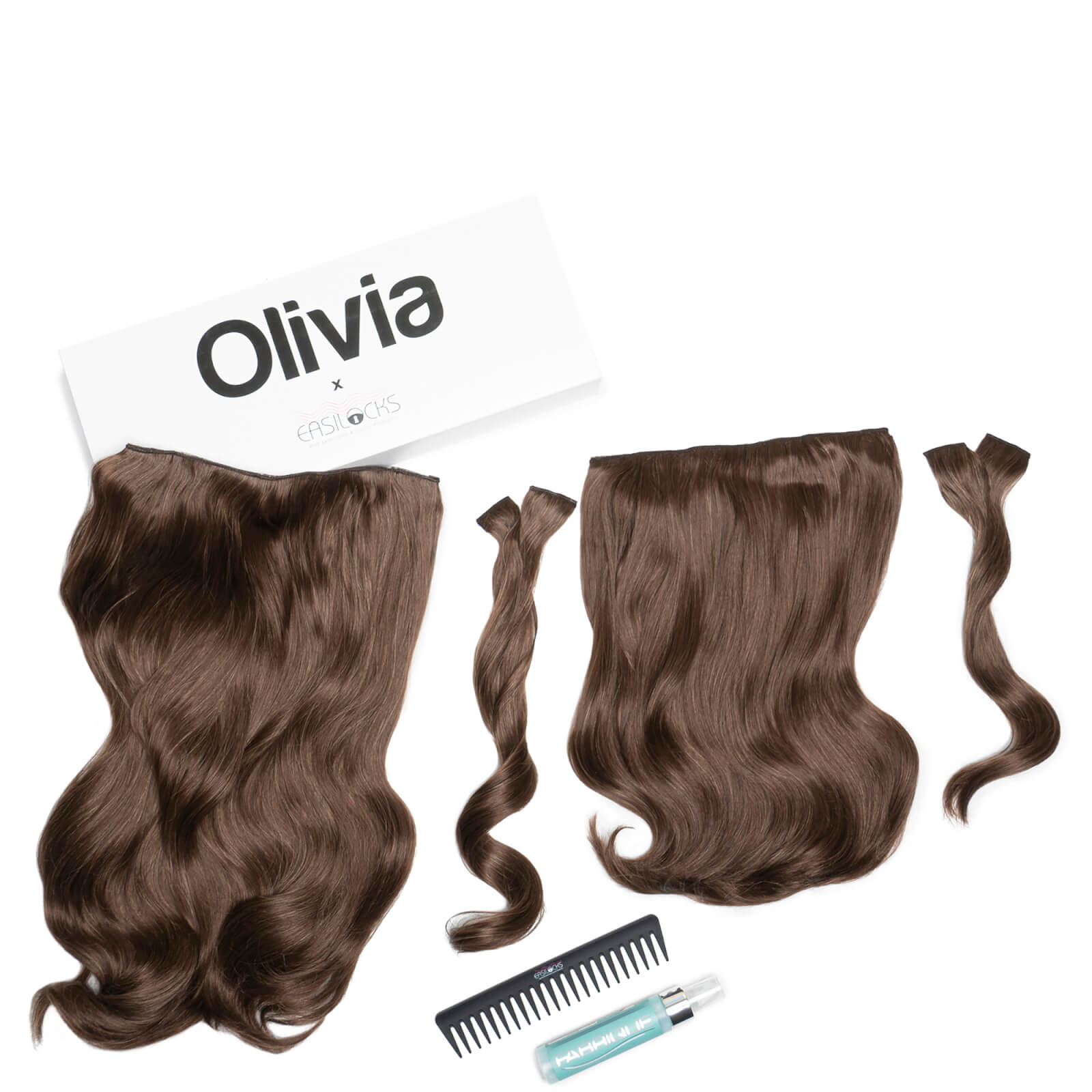 Olivia X Easilocks Wavy Collection (Various Options) - Brown Cocoa