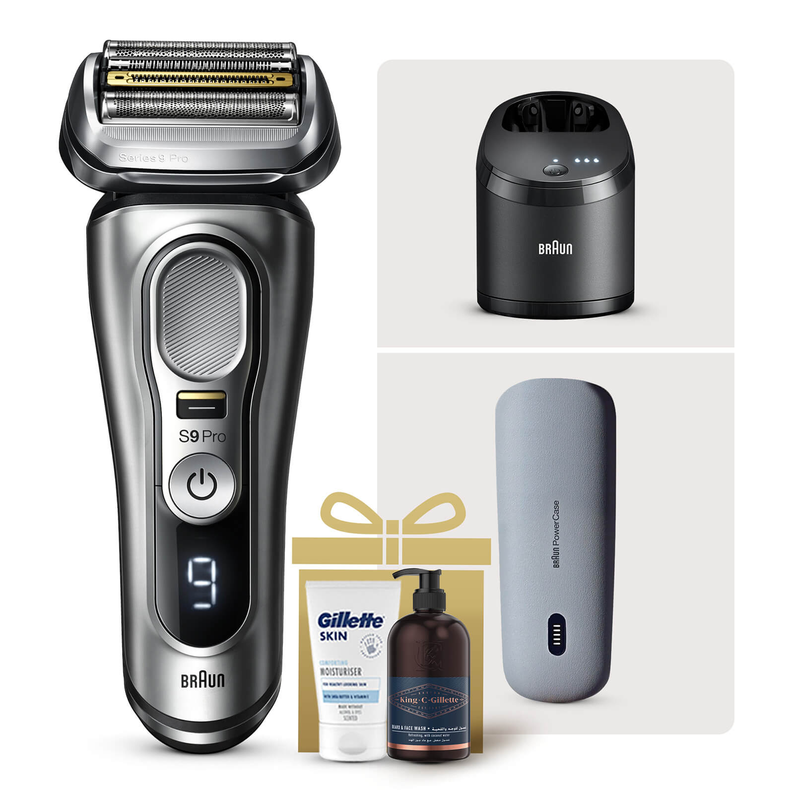 

Series 9 Pro Shaver with Cleaning Centre and Power Case
