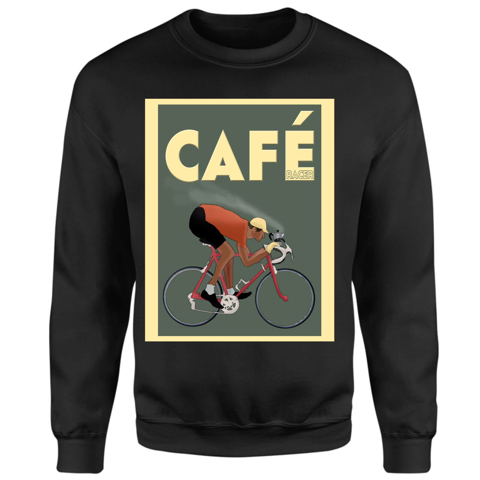Cafe Racer Sweatshirt - Black - L - Schwarz