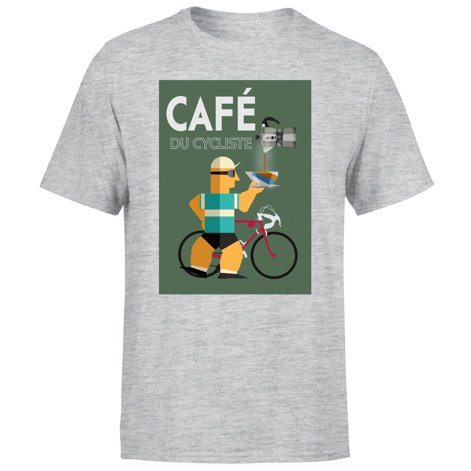 Cafe Du Cycliste Men's T-Shirt - Grey - 3XL - Grey