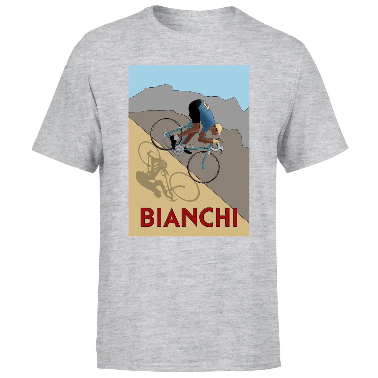 Bianchi Men's T-Shirt - Grey - S - Grey