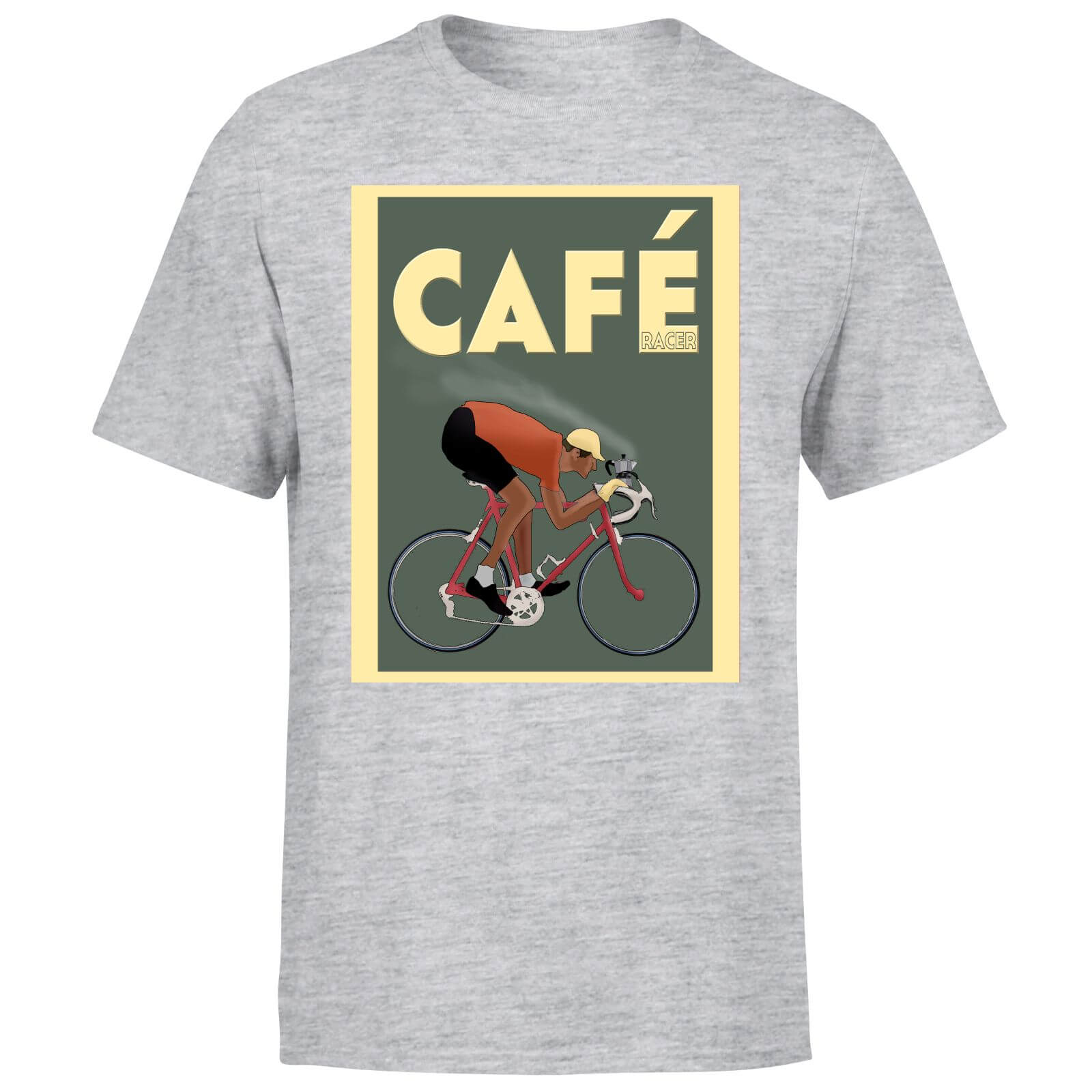 Cafe Racer Men's T-Shirt - Grey - 5XL - Grey