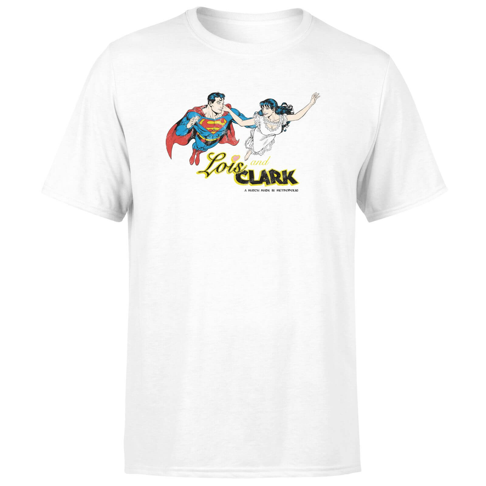 

Superman Lois And Clark Unisex T-Shirt - White - M - Bianco