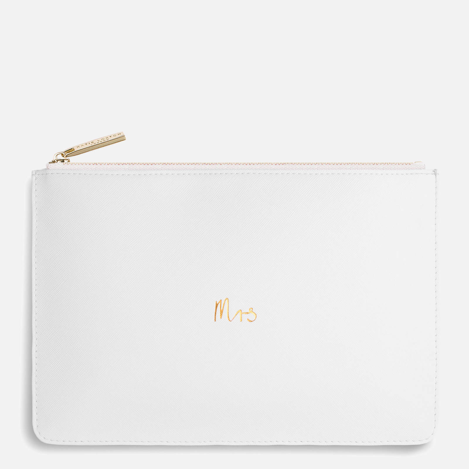 Katie Loxton Women's Perfect Pouch - Mrs - Chalky White