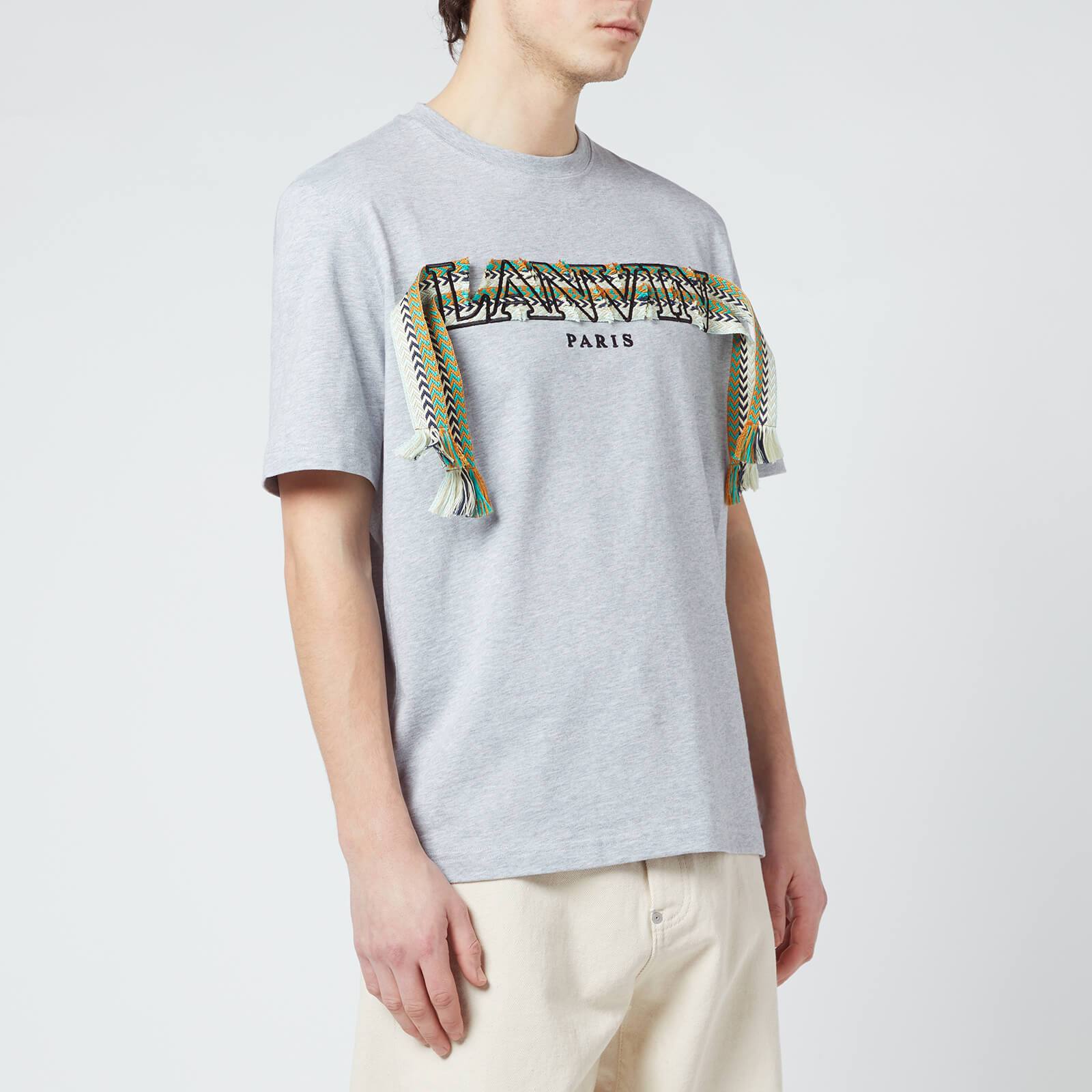 Lanvin Men's Regular Curb T-Shirt - Light Grey - M