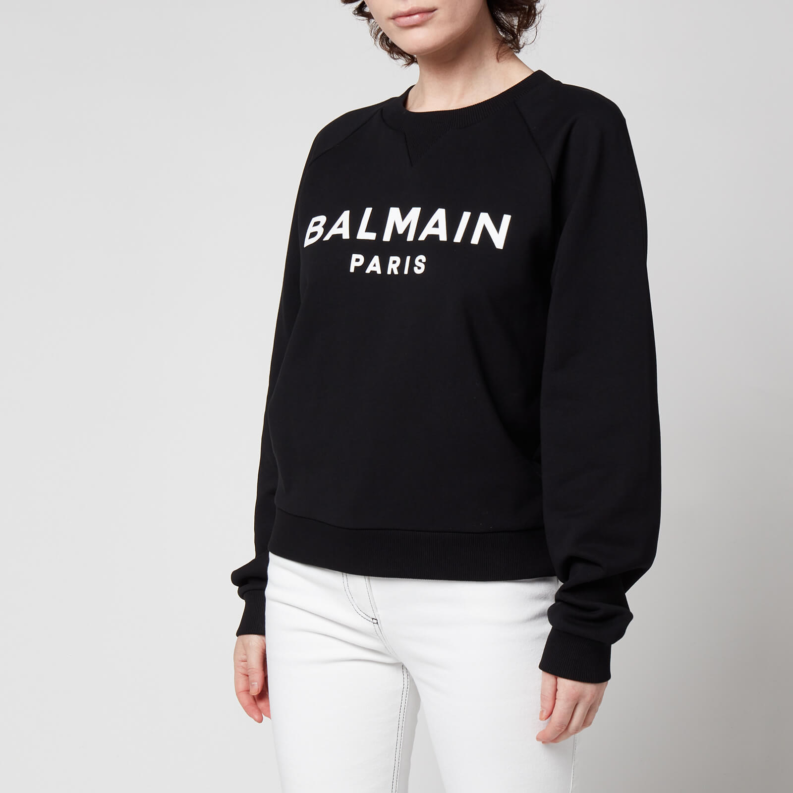 Balmain Women's Printed Balmain Sweatshirt - Black - XS