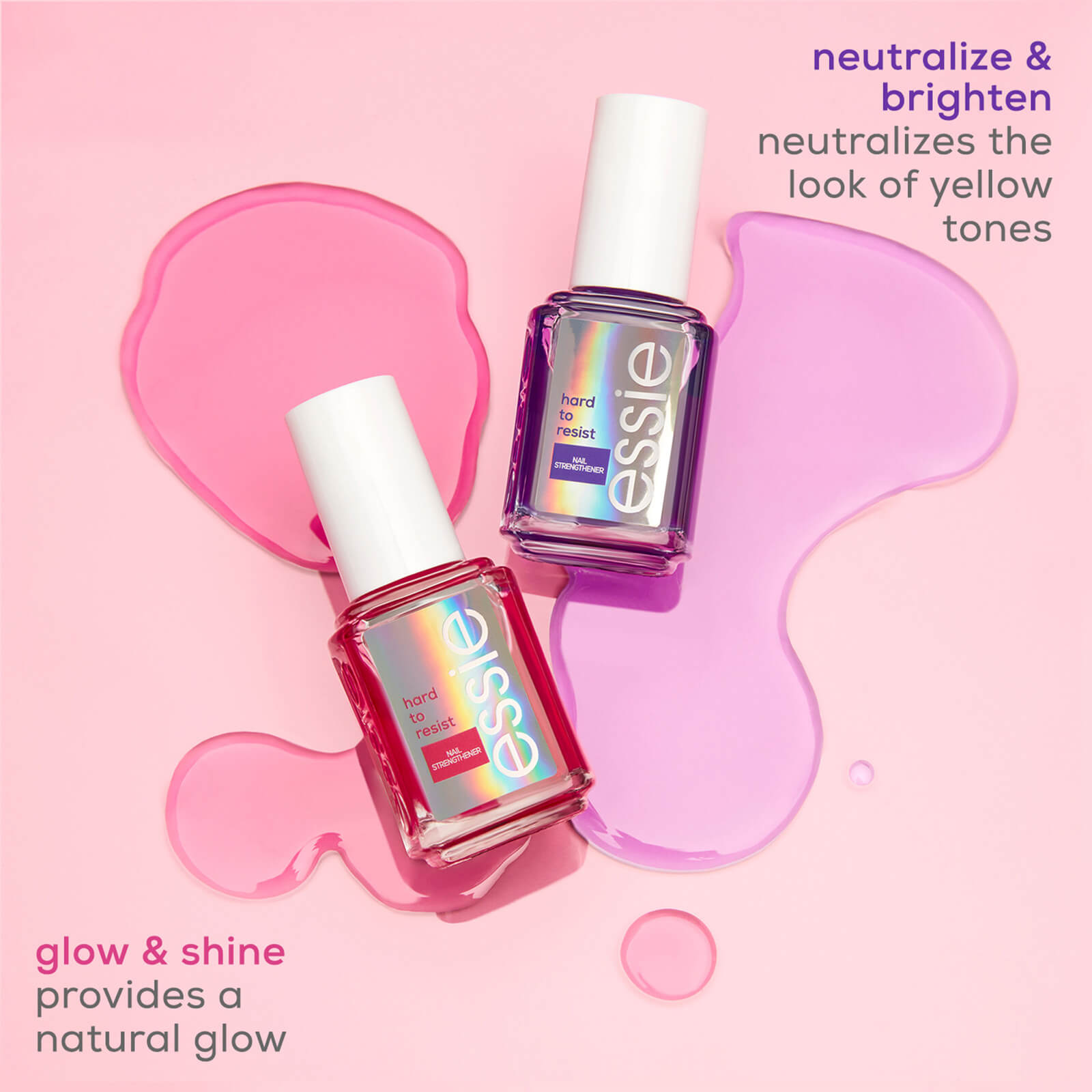 Thumbnail - essie Nail Care Hard to Resist Nagelverstärker – Rosa Tönung 13,5 ml