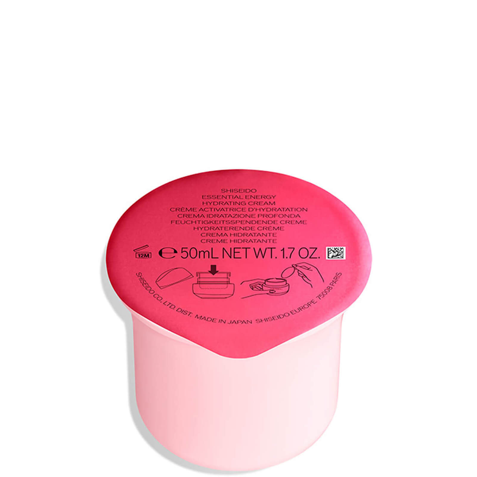Photos - Cream / Lotion Shiseido Essential Energy Hydrating Cream Refill 50ml 