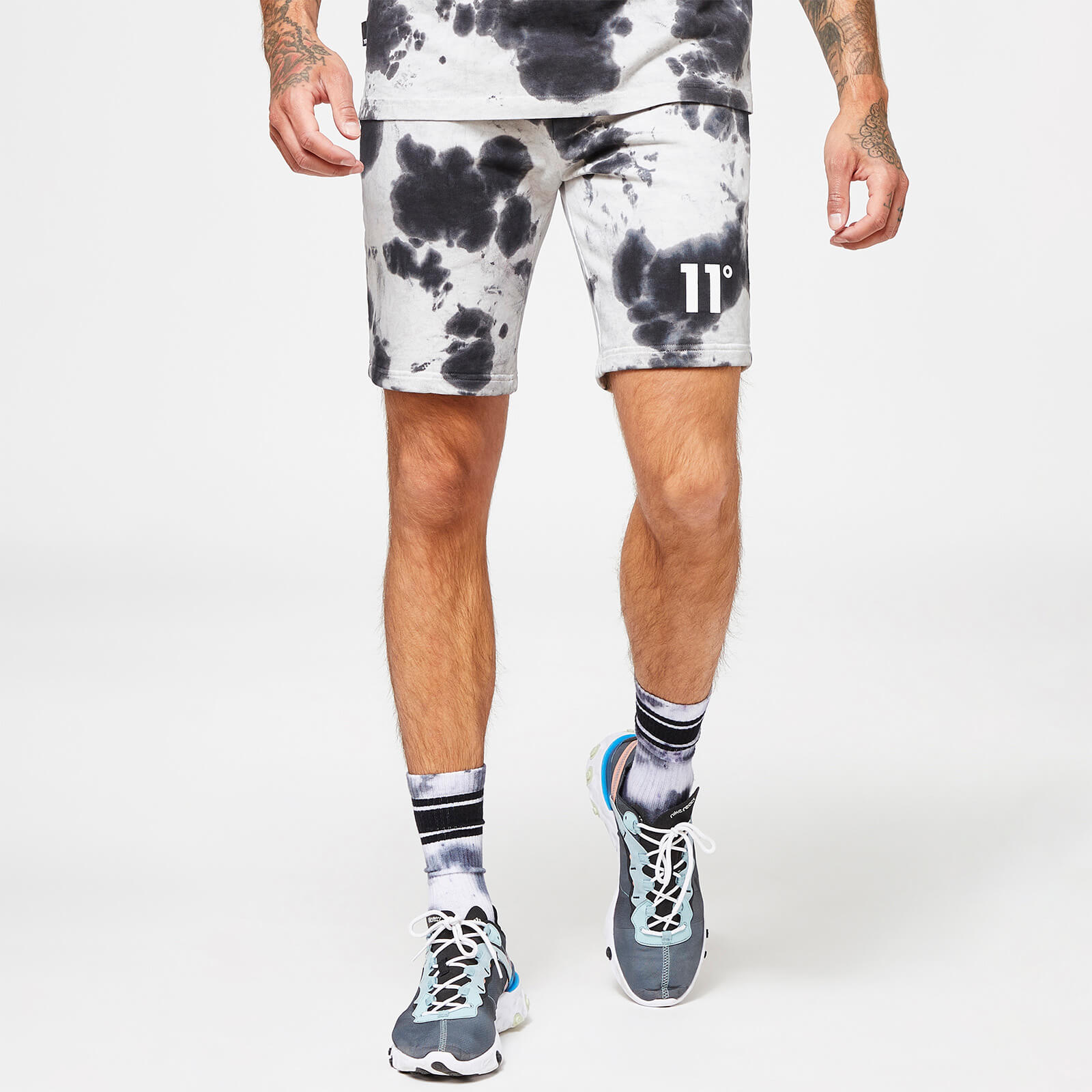 Shorts Tie Dye - Blanco / Negro - S