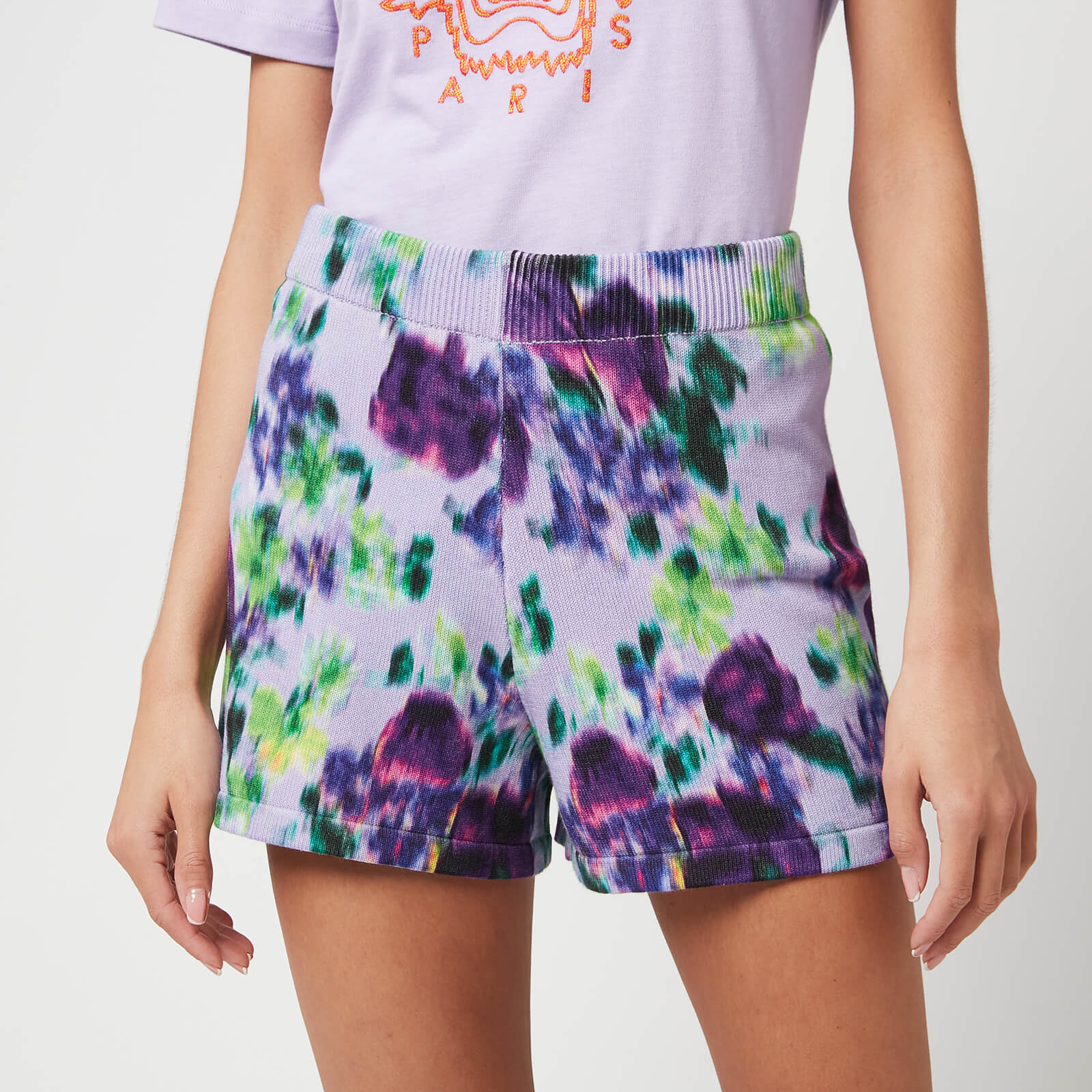 KENZO Women's Printed Mini Short - Wisteria - XS