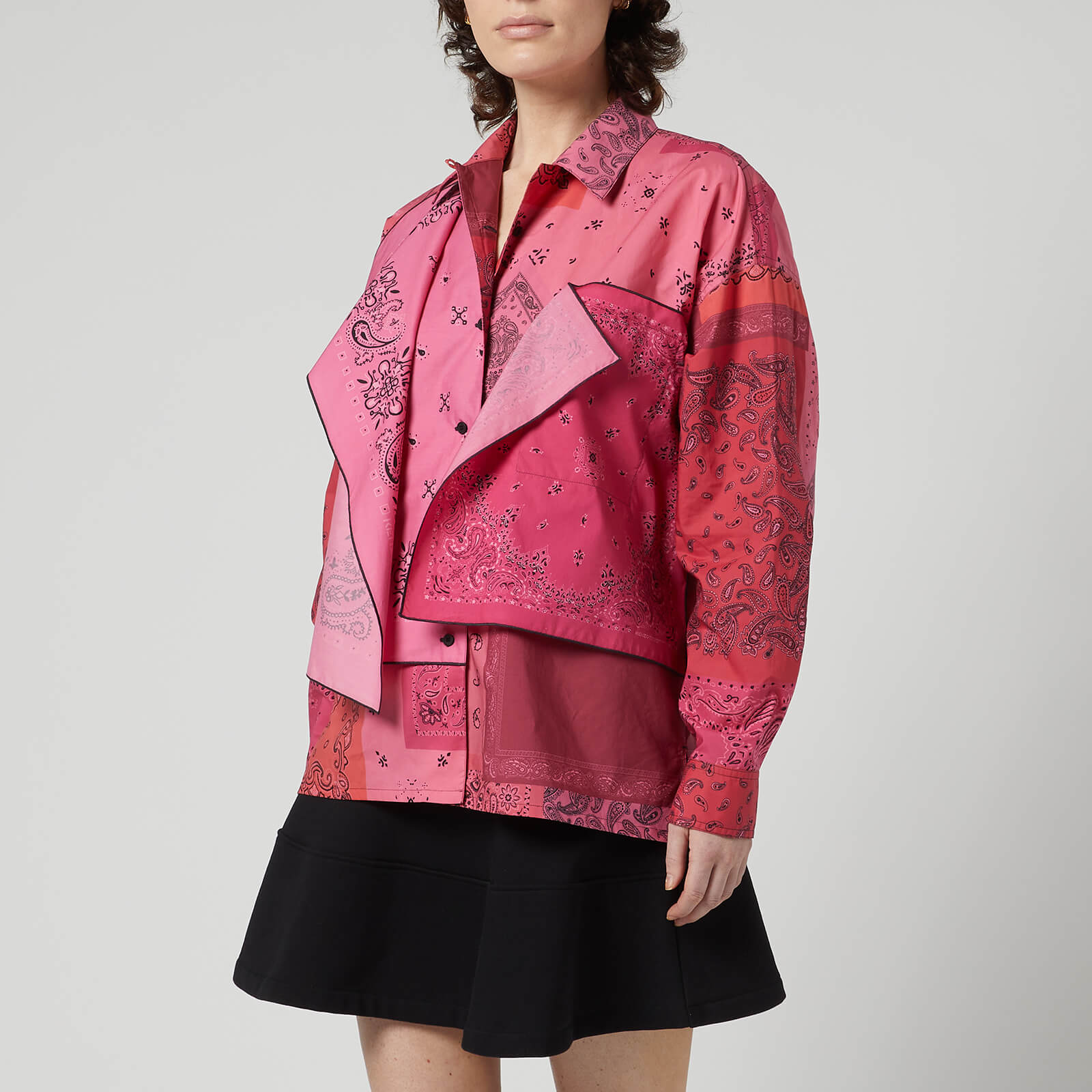 KENZO Women's Printed Boxy Shirt - Deep Fuschia - UK 6