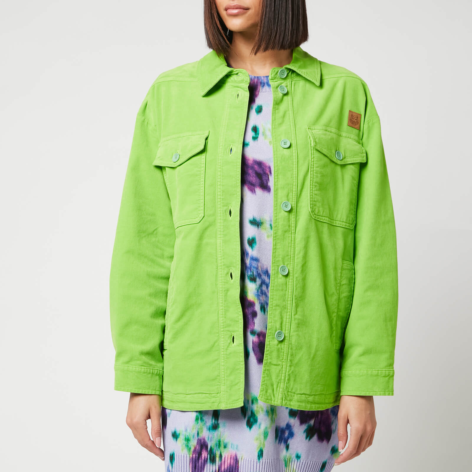 KENZO Women's Overshirt - Grass Green - UK 8