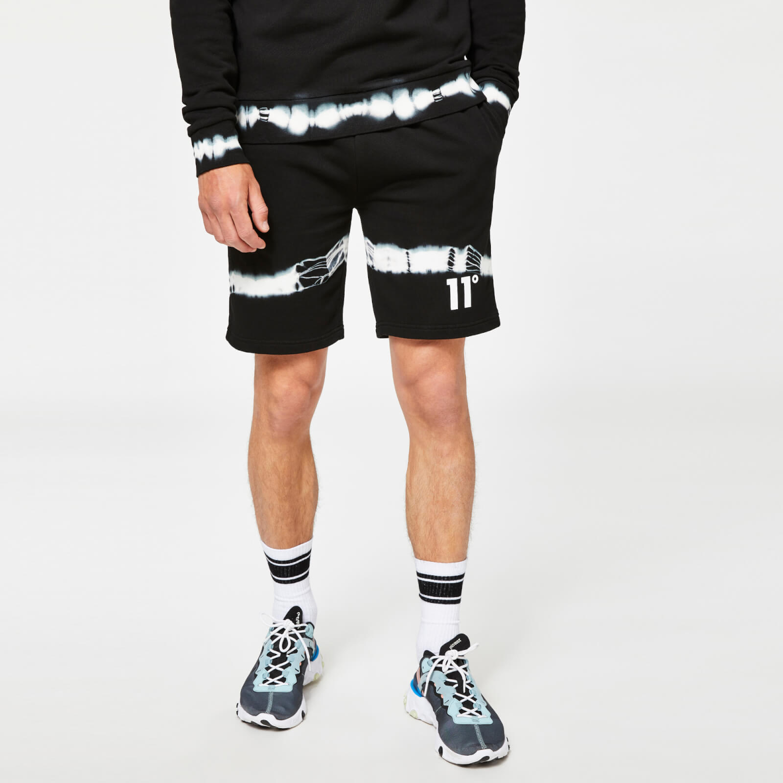Pantalón corto de chándal Tie Dye – Negro/Blanco - XL Pantalón corto de chándal Tie Dye – Negro/Blanco - XL