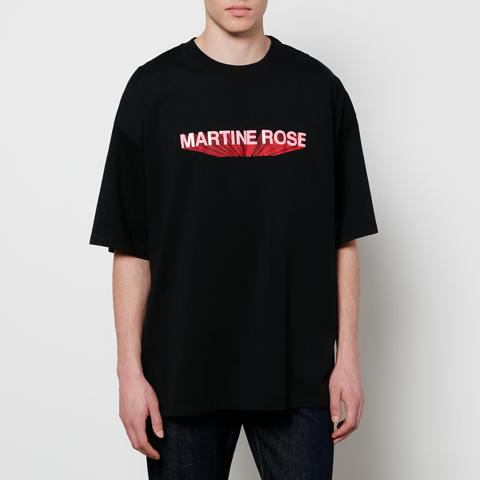 Martine Rose Men's Logo Oversized T-Shirt - Black - S