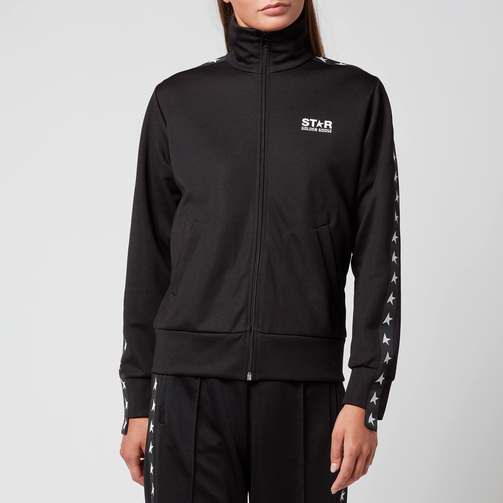 Golden Goose Deluxe Brand Women's Star Zipped Track Jacket - Black/White - XS