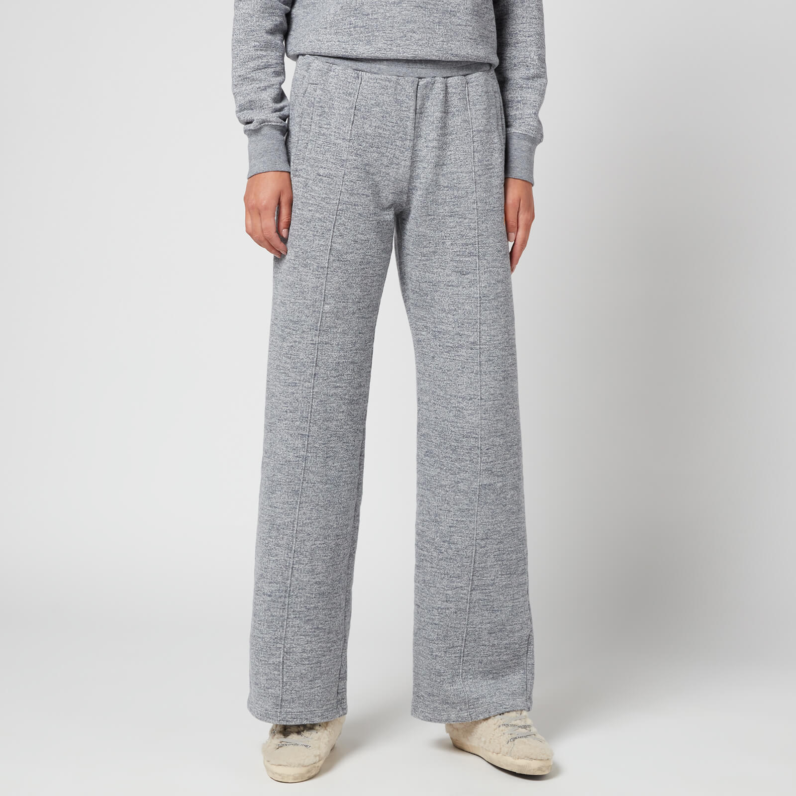 Golden Goose Deluxe Brand Women's Star Dorotea Wide Leg Sweatpants - Medium Grey Melange /Gold - S