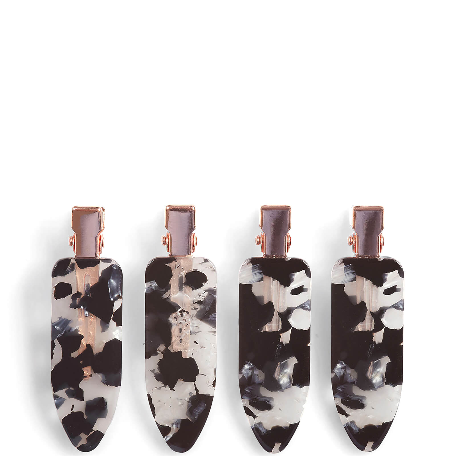 

Kitsch Creaseless Clips 4 Piece Set - Black Terrazzo