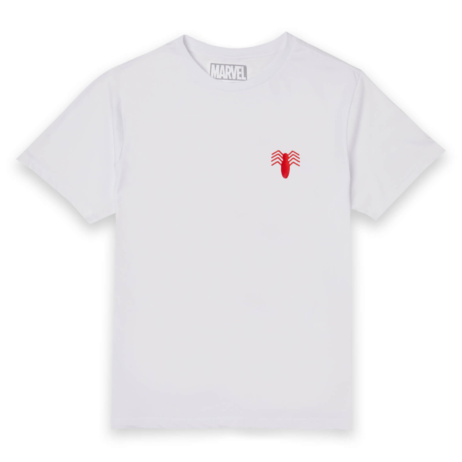 Marvel Spider-Man Emblem Unisex T-Shirt - White - S - Bianco