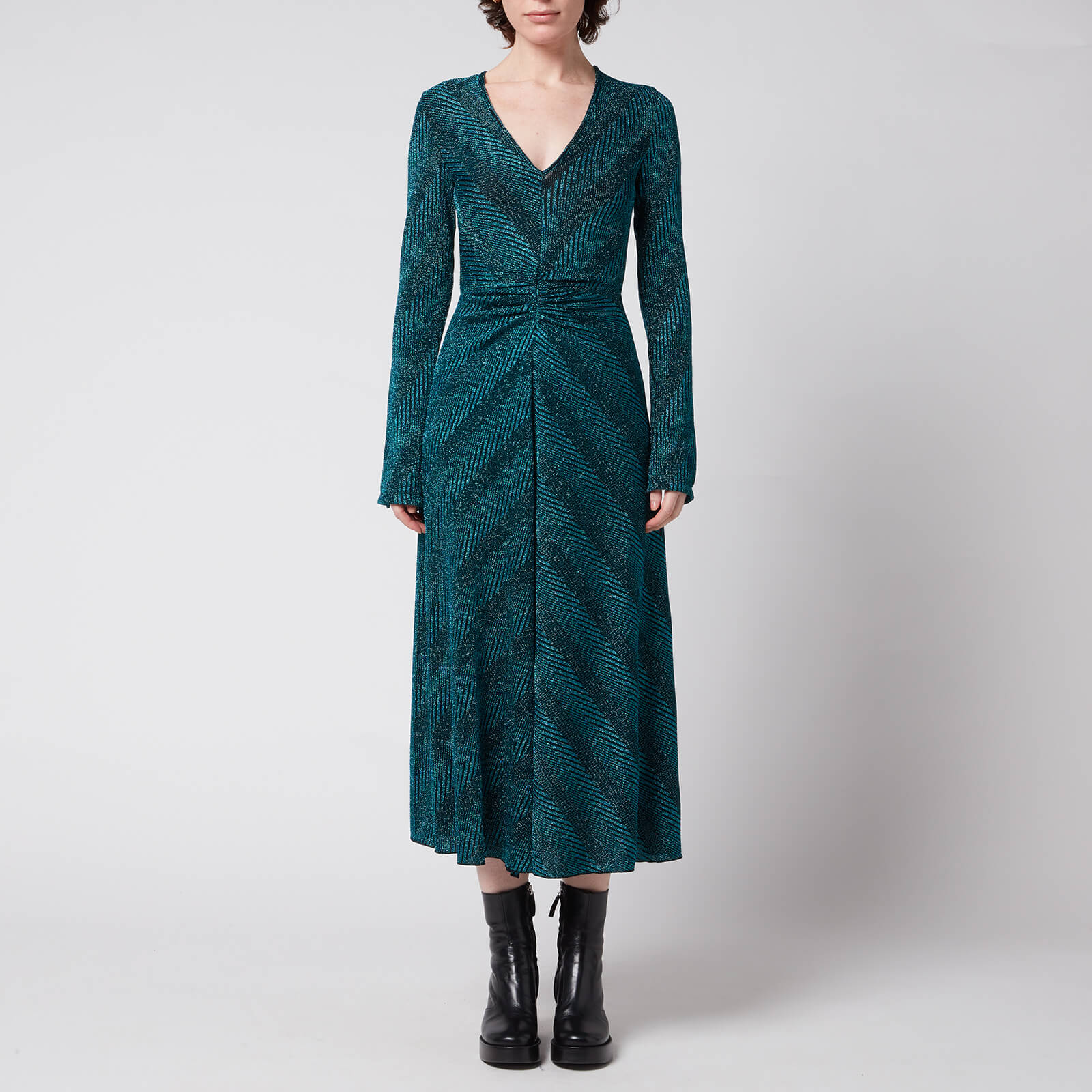 ROTATE Birger Christensen Women's Sierra Dress - Teal - DK 32/UK 6