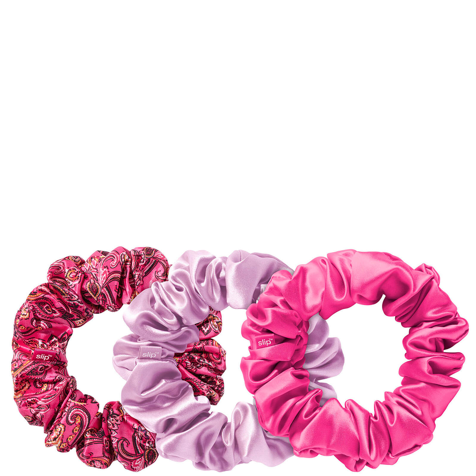 Slip x Alice + Olivia Silk Large Scrunchies – Spring Rose lookfantastic.com imagine