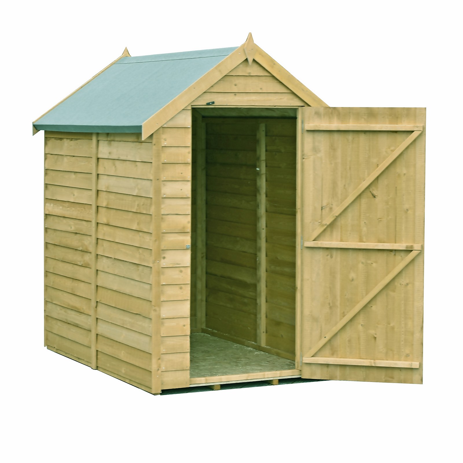 Photo of Shire 6 X 4ft Pressure Treated Overlap Garden Shed