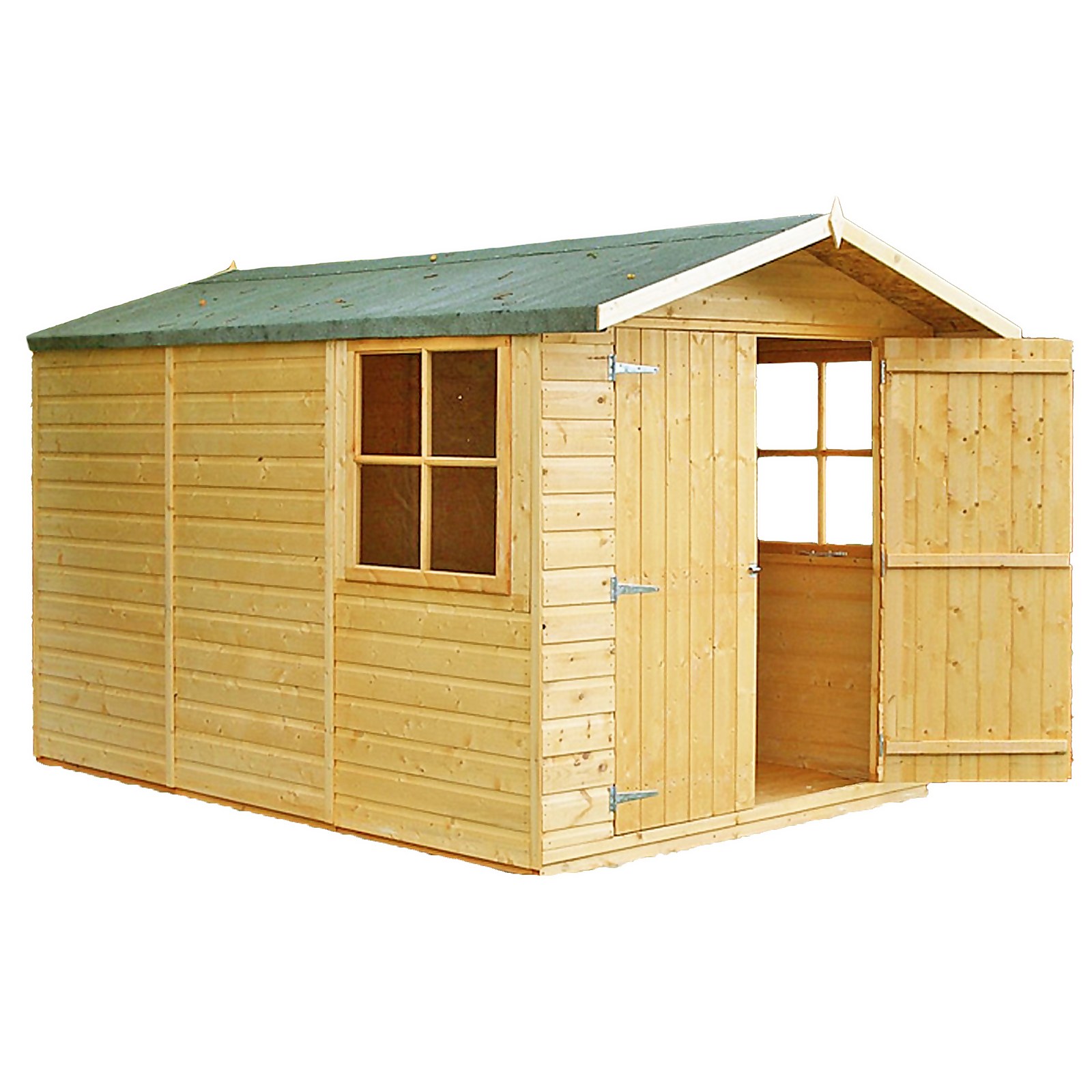 Shire 7 x 10ft Guernsey Double Door Garden Shed - Including Installation