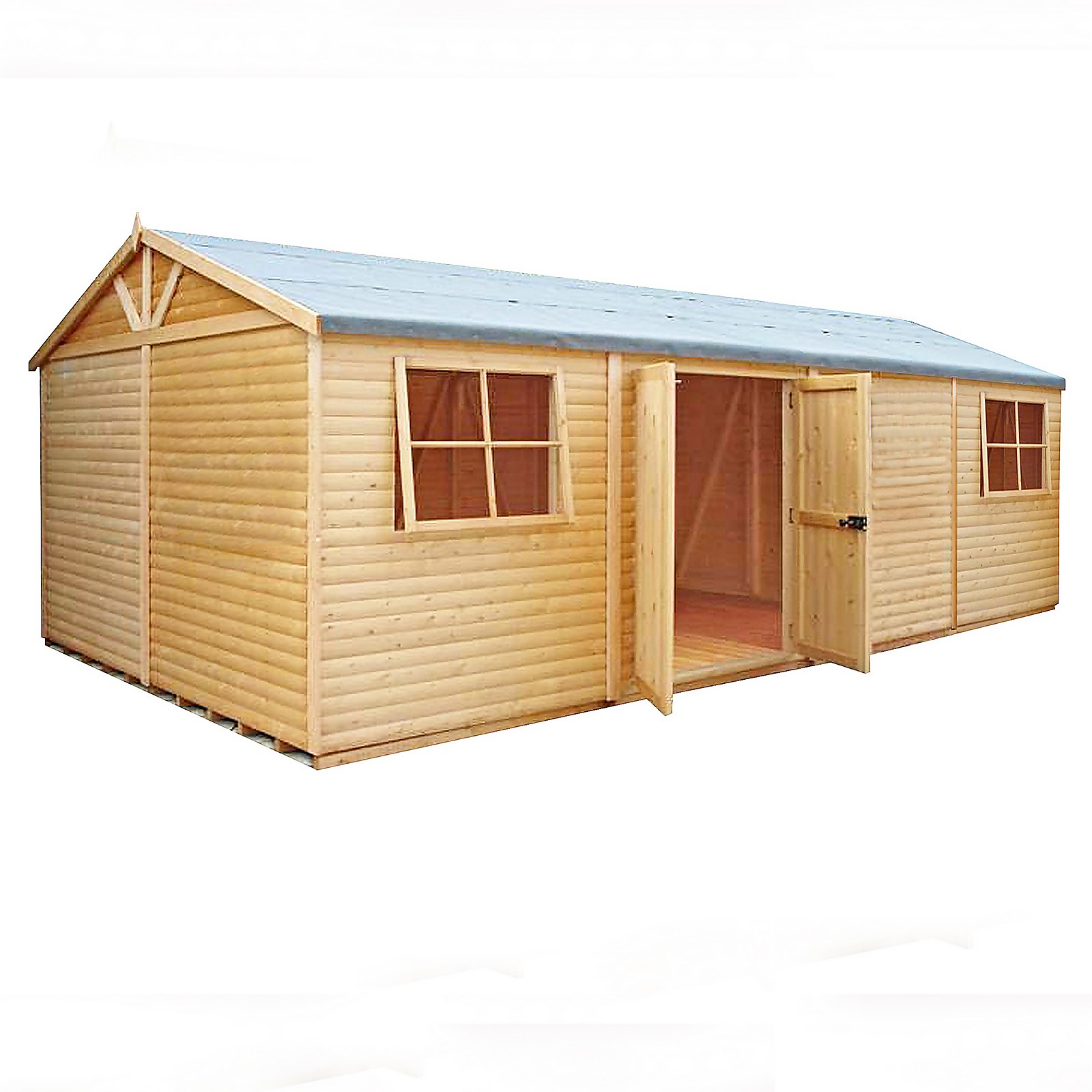 Photo of Shire 12 X 24ft Mammoth Double Door Garden Shed - Including Installation