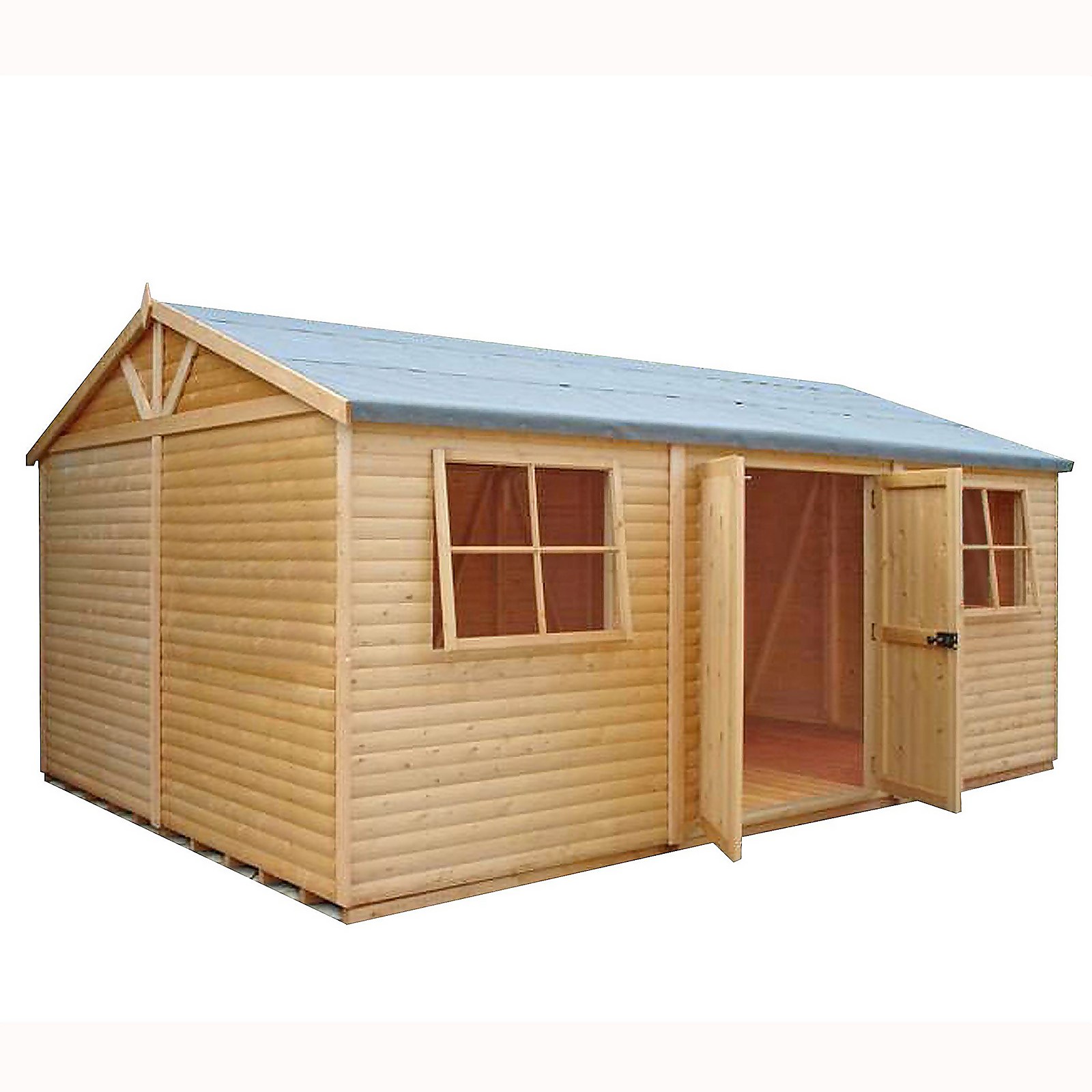 Photo of Shire 12 X 18ft Mammoth Double Door Garden Shed - Including Installation
