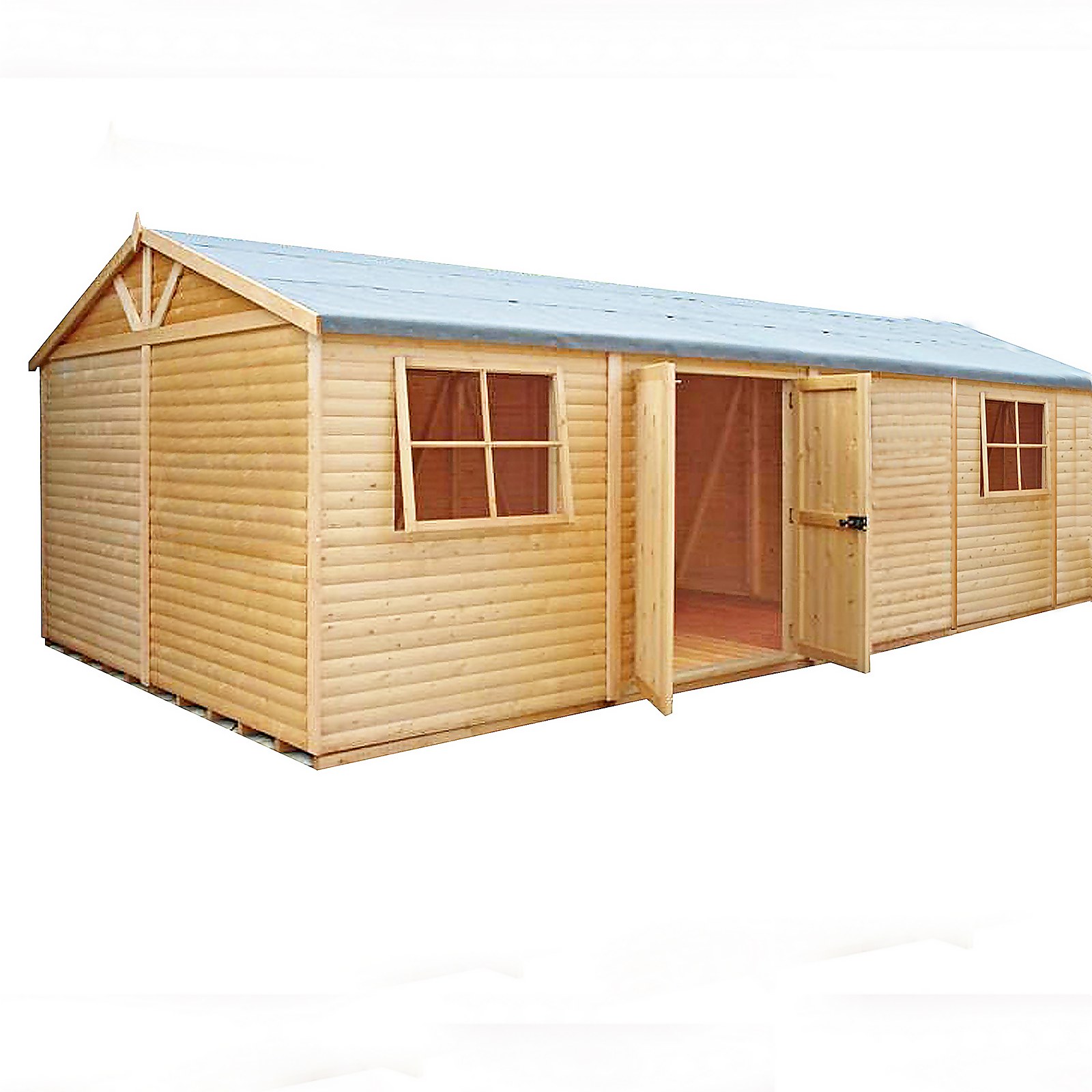Photo of Shire 12 X 30ft Mammoth Double Door Garden Shed - Including Installation