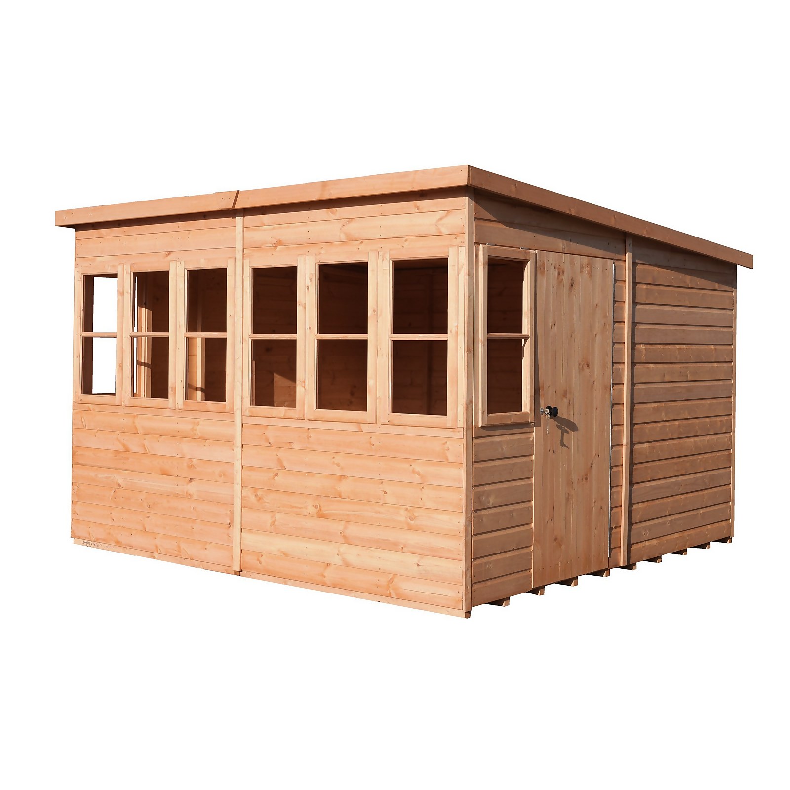 Shire 10 x 10ft Sun Pent Shed - Including Installation