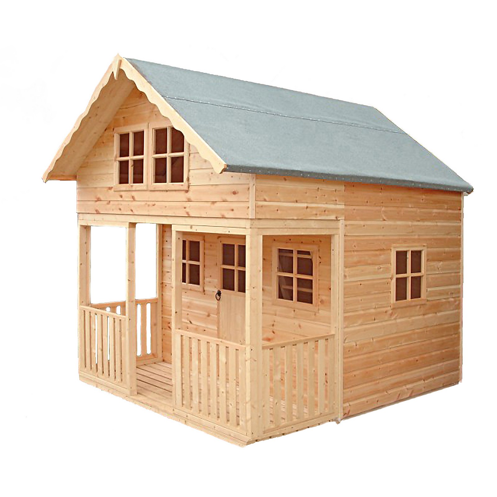 Shire 8 x 10ft Lodge Kids Wooden Playhouse - Including Installation