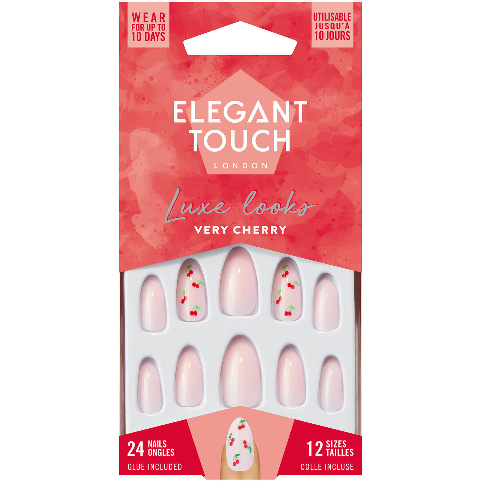 Elegant Touch False Nails – Very Cherry lookfantastic.com imagine