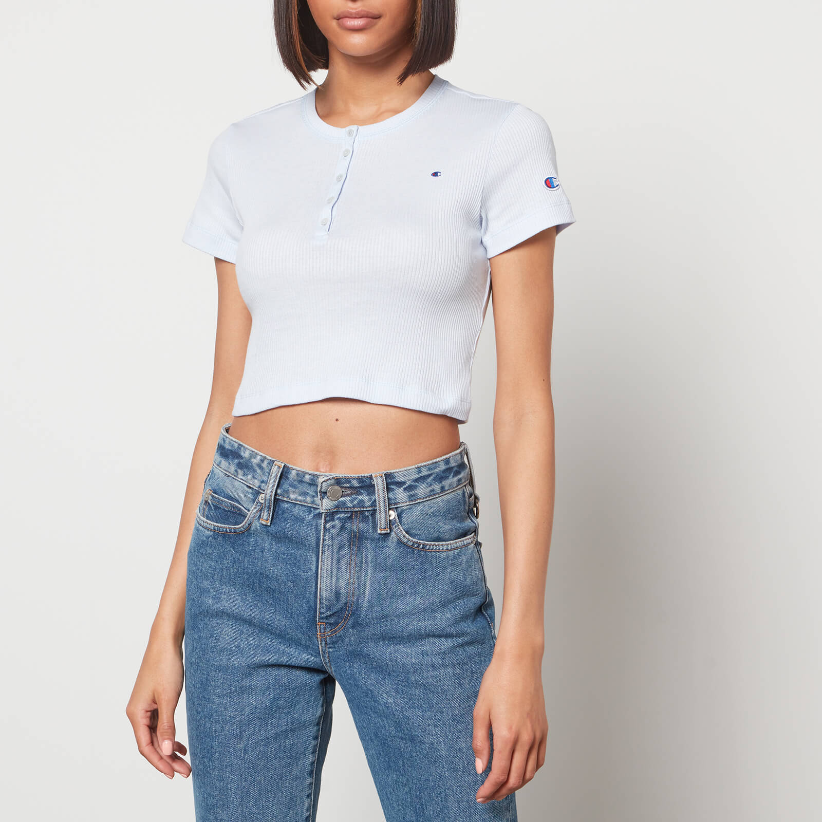 Champion Women's Crop Slim Rib T-Shirt - Lilac - XS