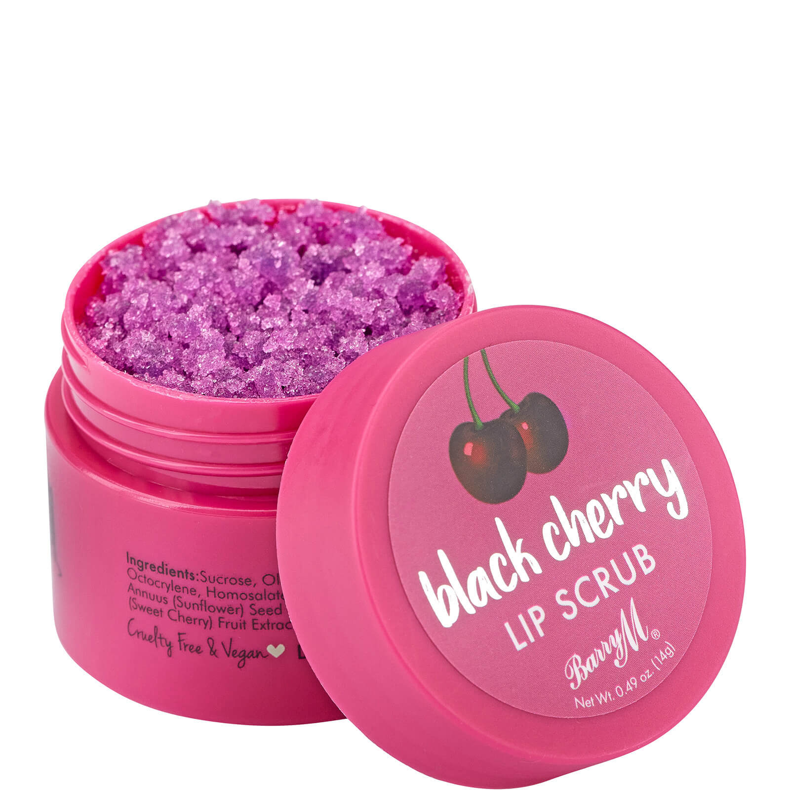 Barry M Cosmetics Black Cherry Lip Scrub 14g