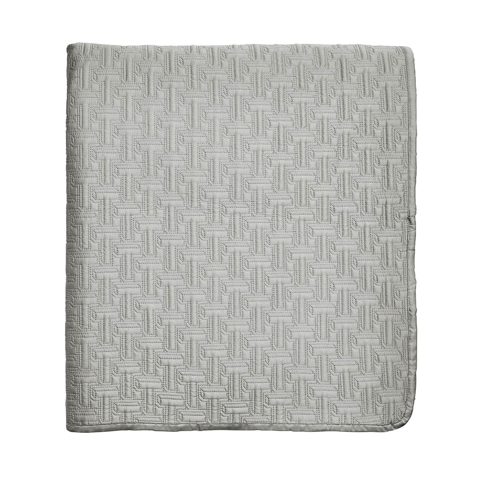 Ted Baker T Quilted Throw - 250x265cm - Silver