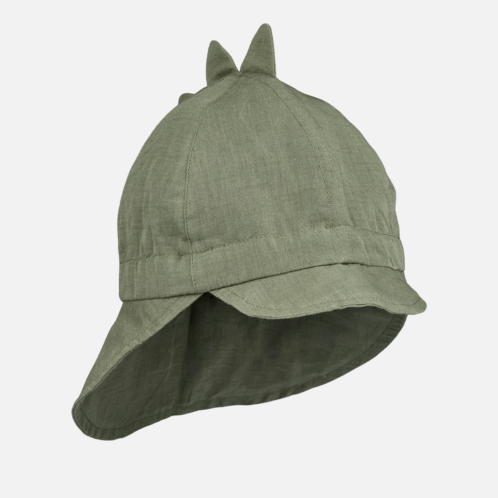 Liewood Kids' Gorm Linen Sun Hat - Dino Green - 3-6 months