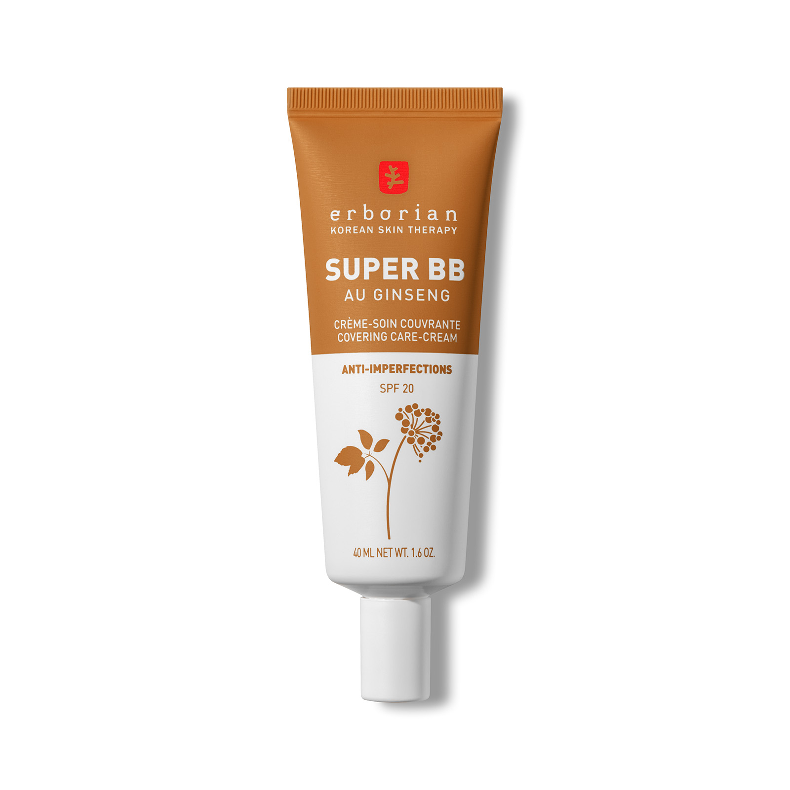 Super BB Cream 40ml - Base de maquillaje correctora de alta cobertura con FPS20 para piel irregular (Varios tonos) - Caramel