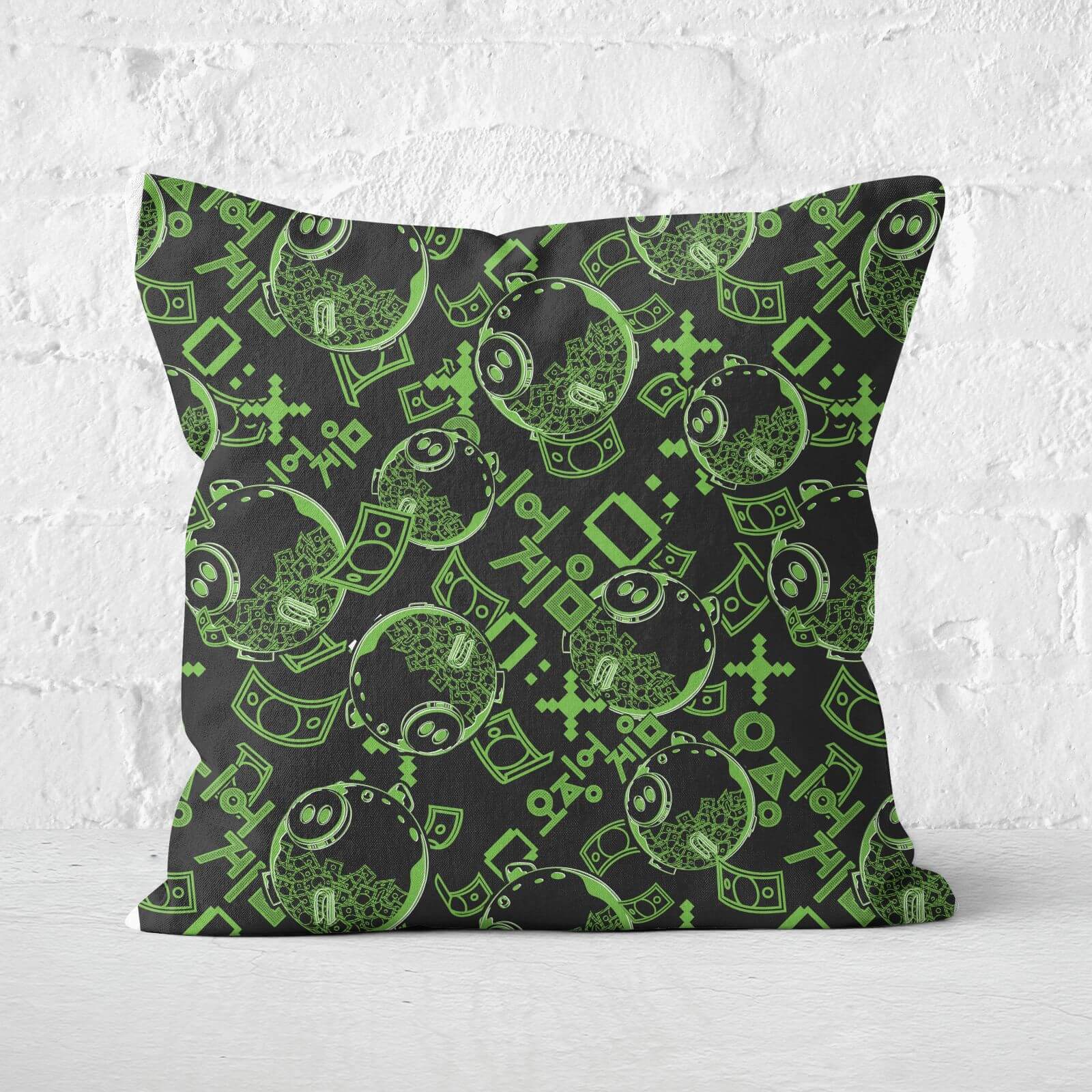 Squid Game Piggy Bank Square Cushion - 40x40cm - Soft Touch