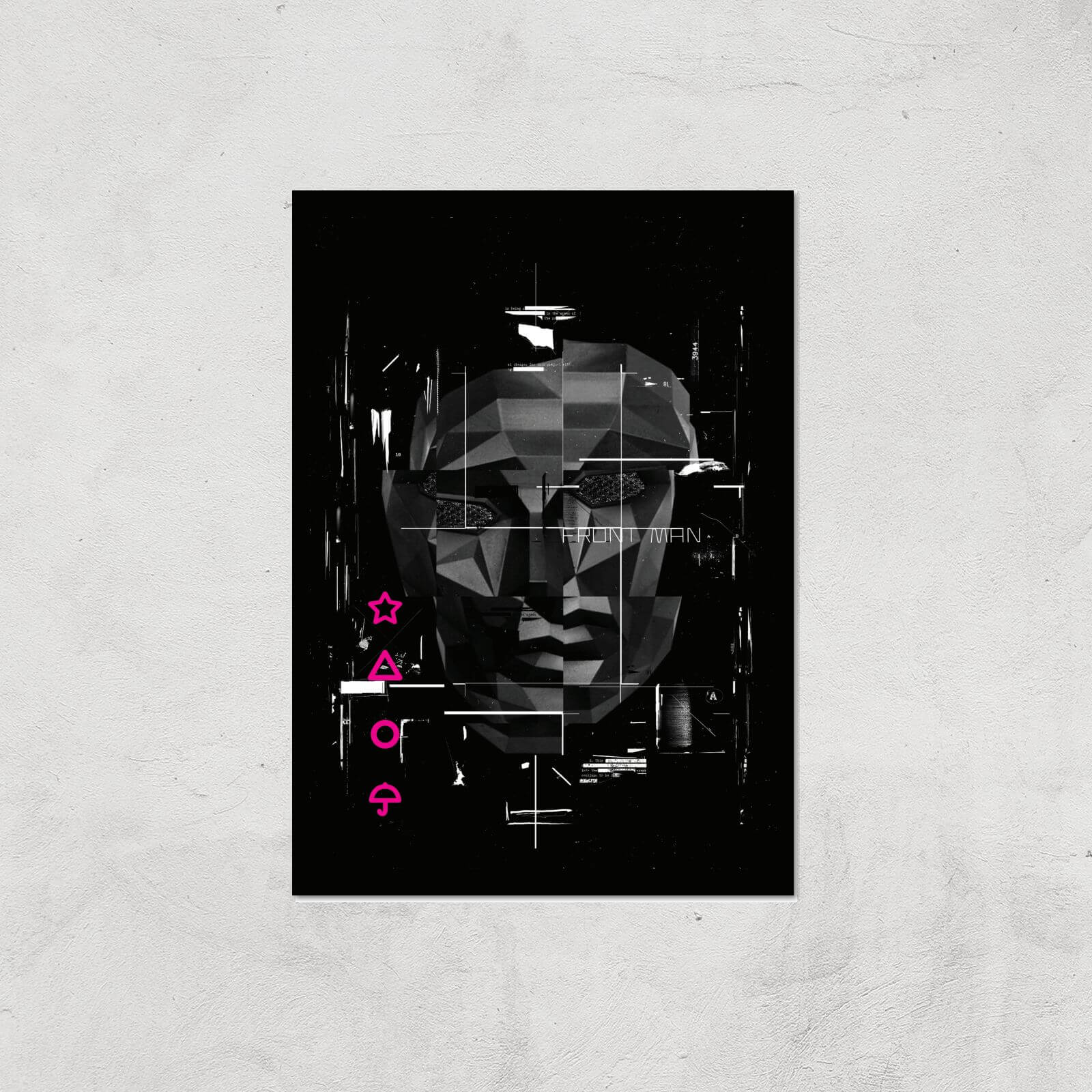 

Squid Game Front Man Glitch Giclee Art Print - A3 - Print Only