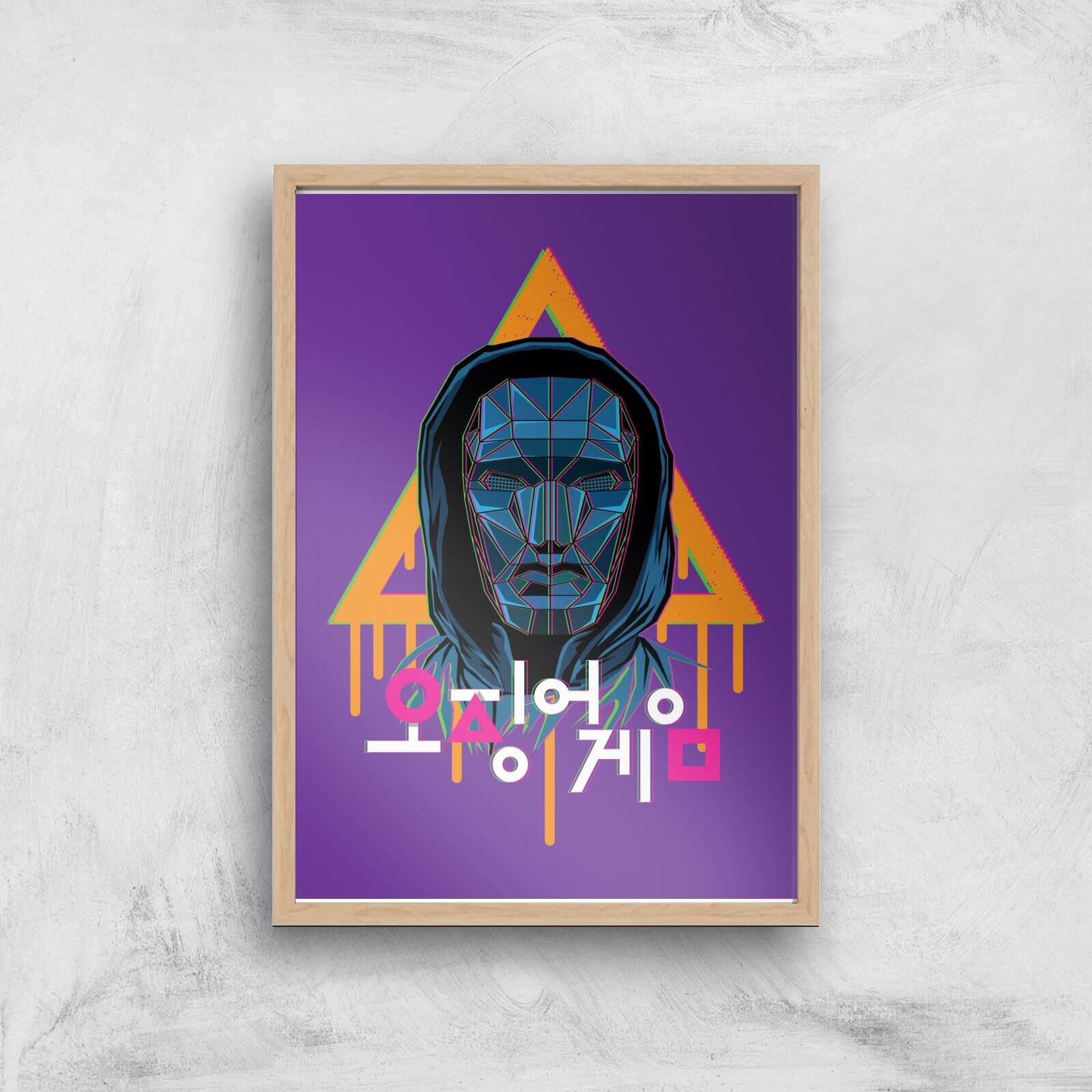 

Squid Game Front Man Paint Giclee Art Print - A2 - Wooden Frame