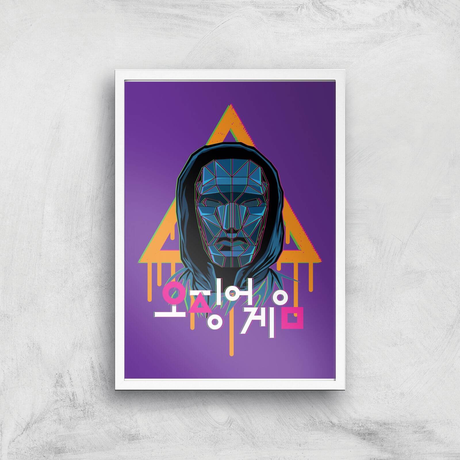 

Squid Game Front Man Paint Giclee Art Print - A2 - White Frame