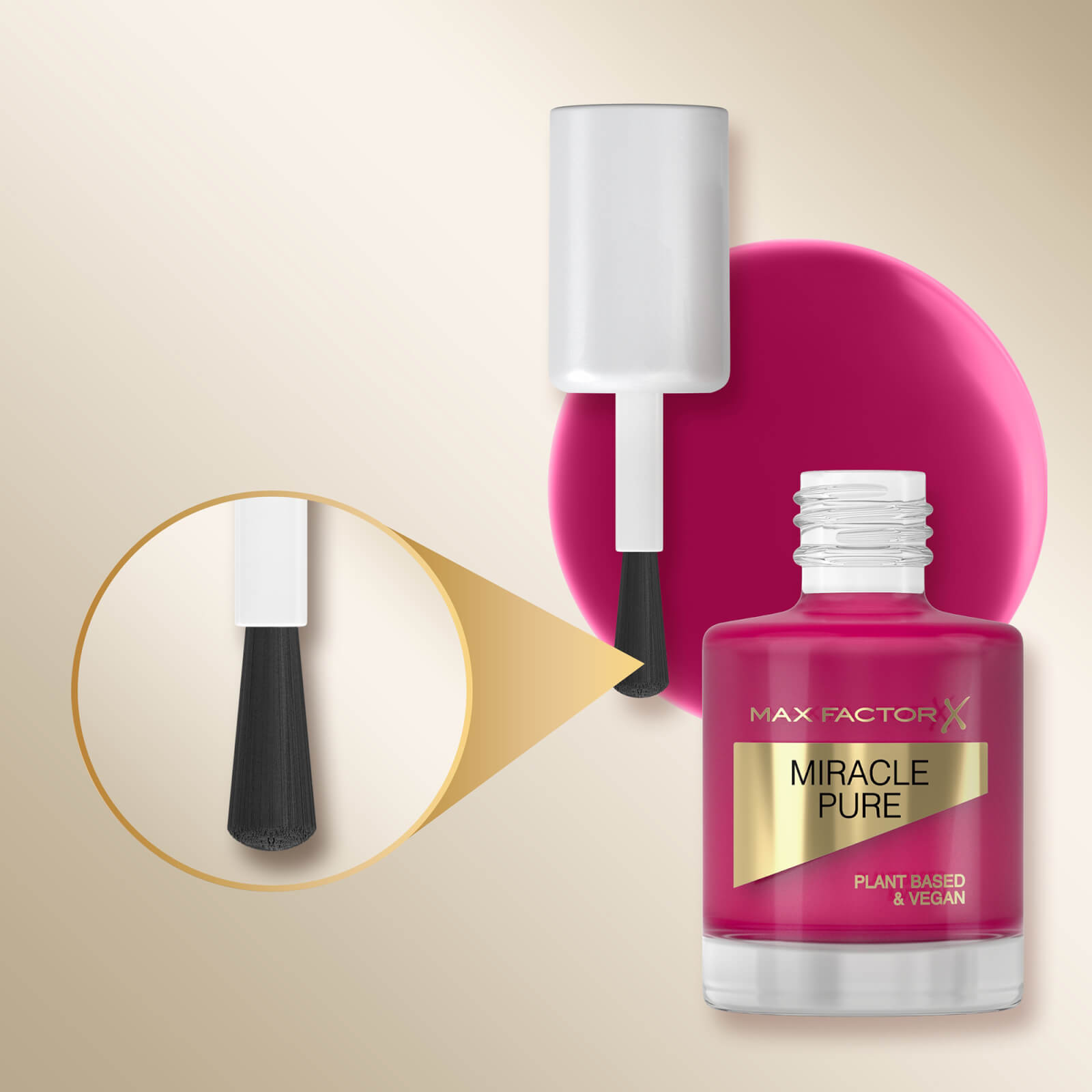 Thumbnail - Max Factor Miracle Pure Nail Polish Lacquer 12ml (Various Shades) - Sweet Plum
