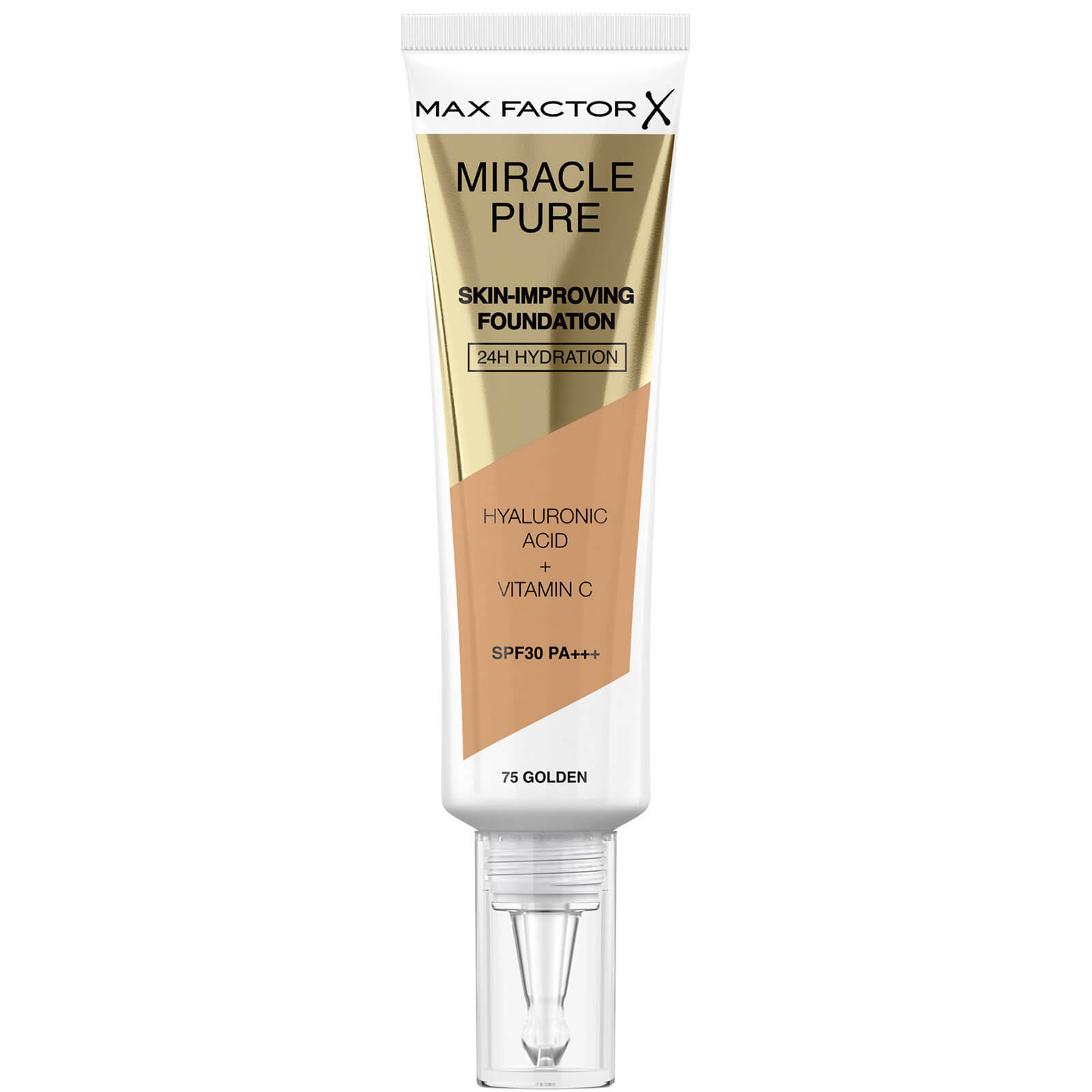 Max Factor Miracle Pure Skin Improving Foundation 30ml (Various Shades) - Golden