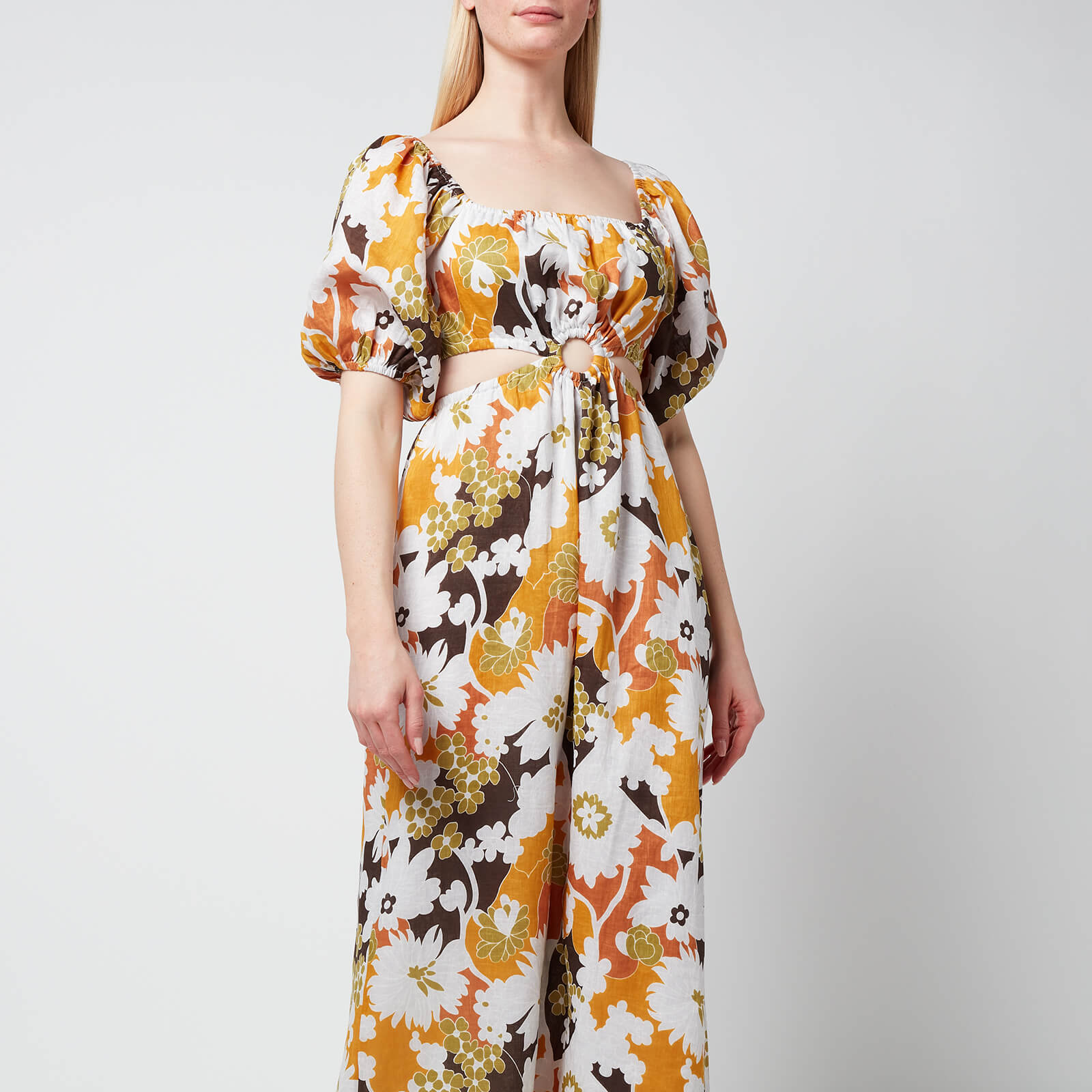 faithfull the brand women's trinita maxi dress - elvinna floral print - xs