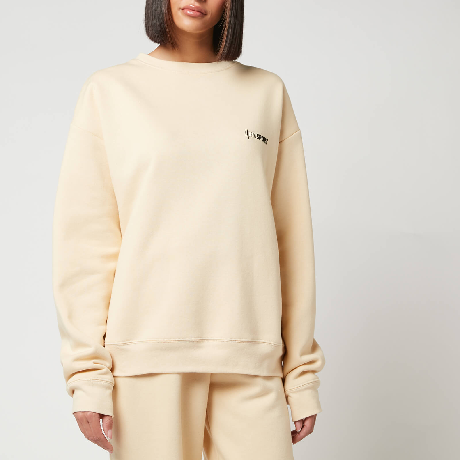 OpéraSPORT Women's Rolando Unisex Sweatshirt - Ivory - UK 8-10