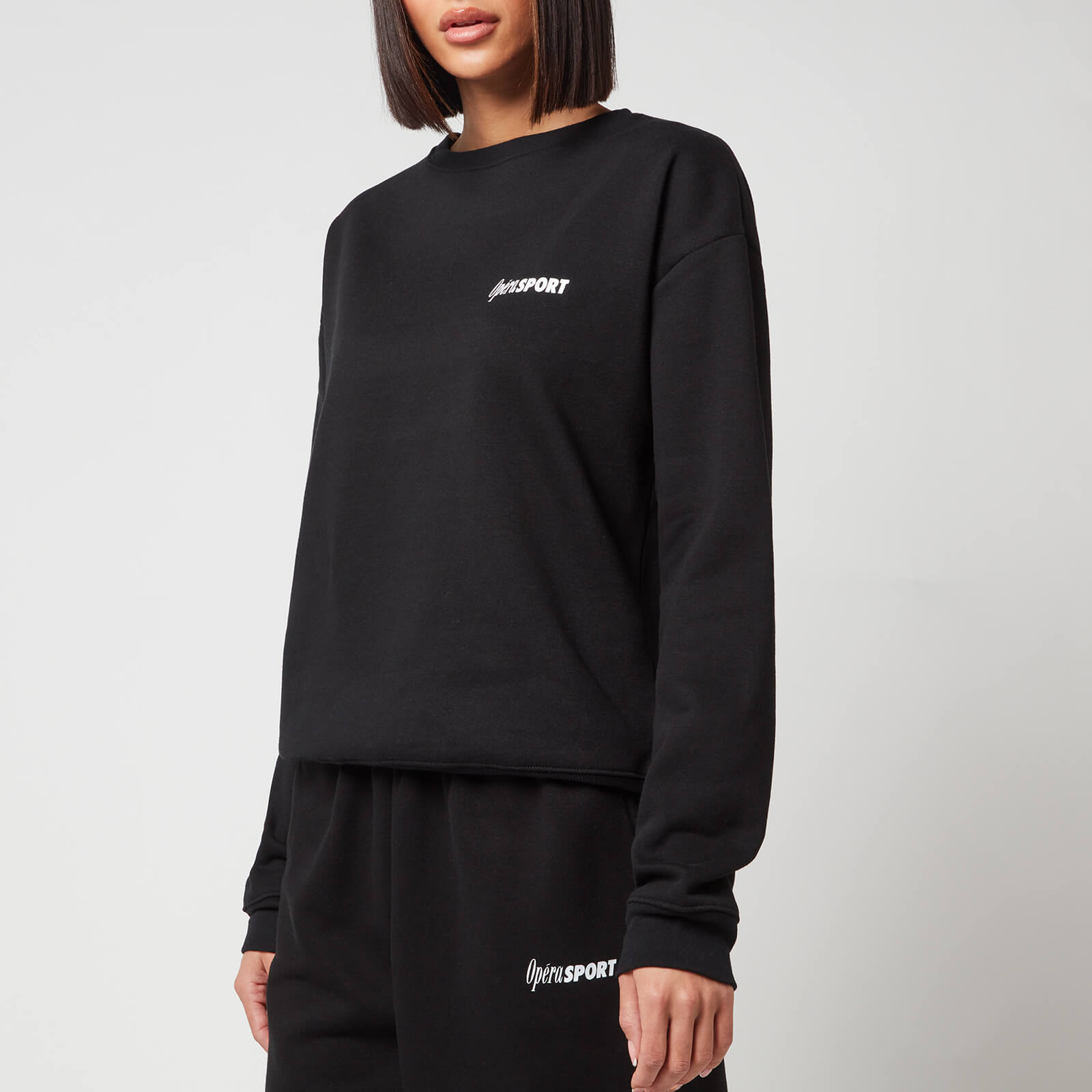 OpéraSPORT Women's Rolando Unisex Sweatshirt - Black - UK 8-10