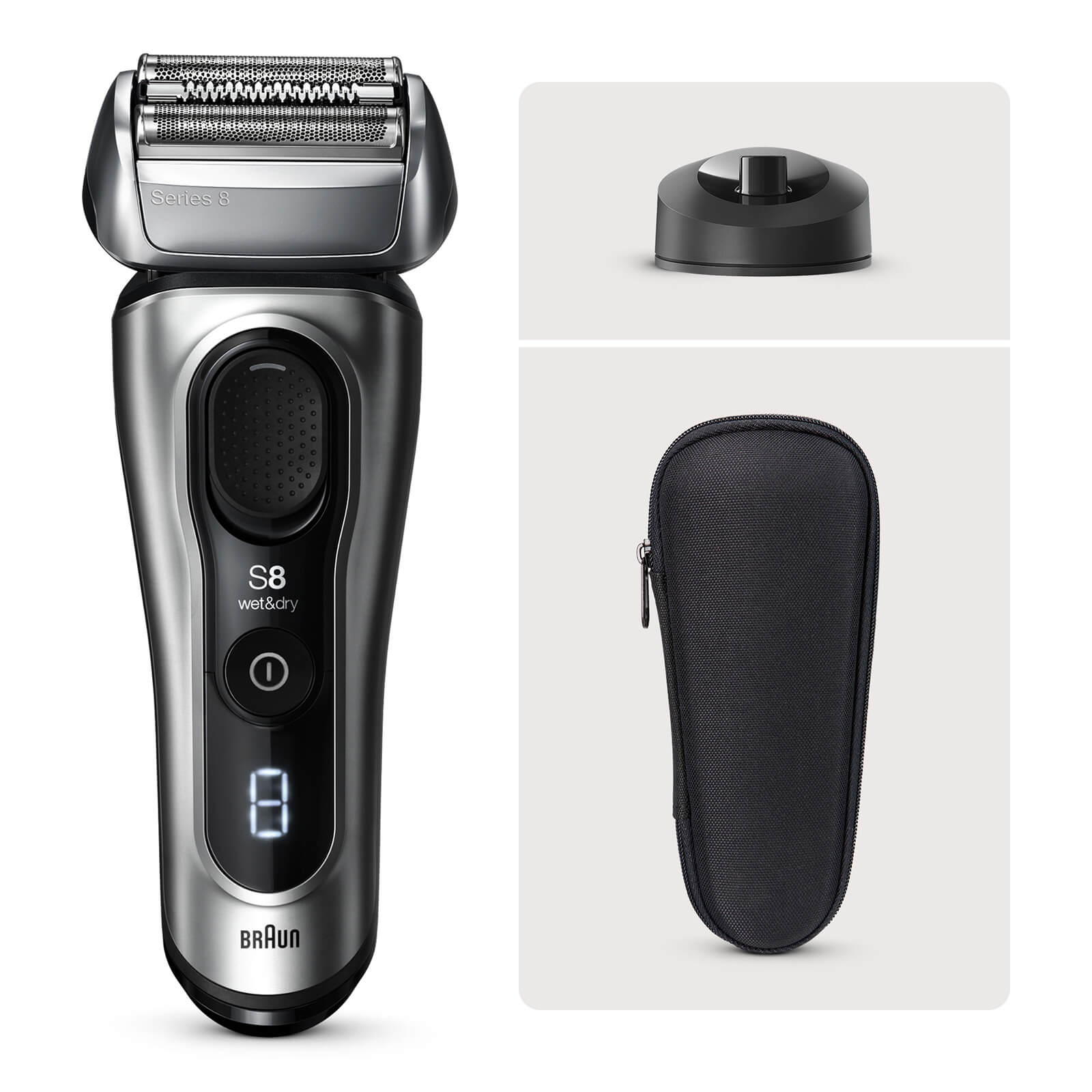 

Braun Series 8 Shaver with travel pouch