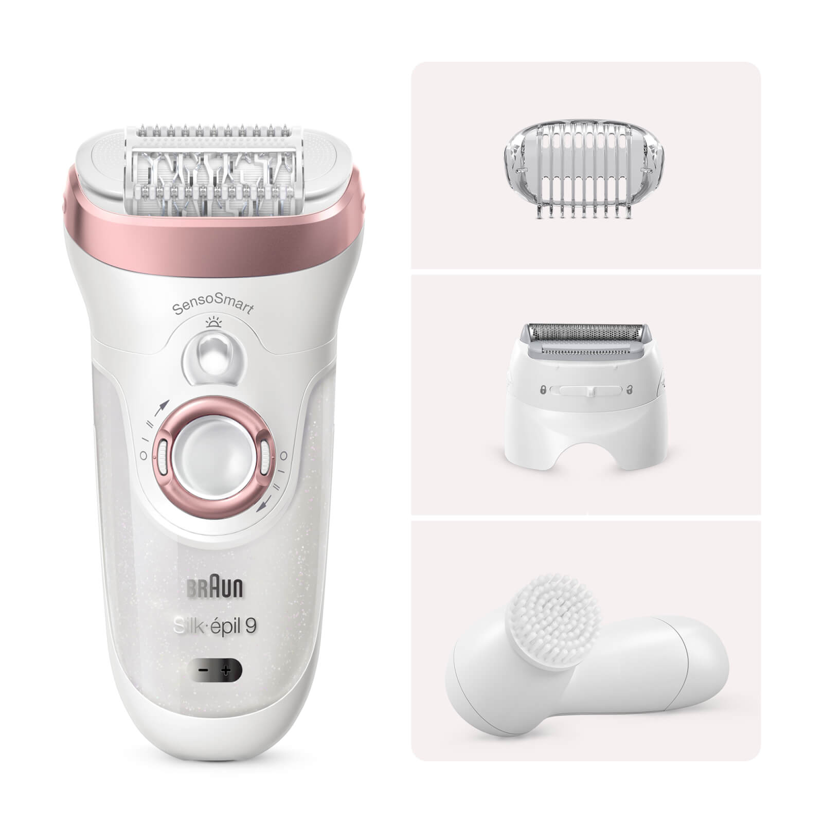 

Braun Silk-épil 9 Epilator with shaver head and exfoliation brush