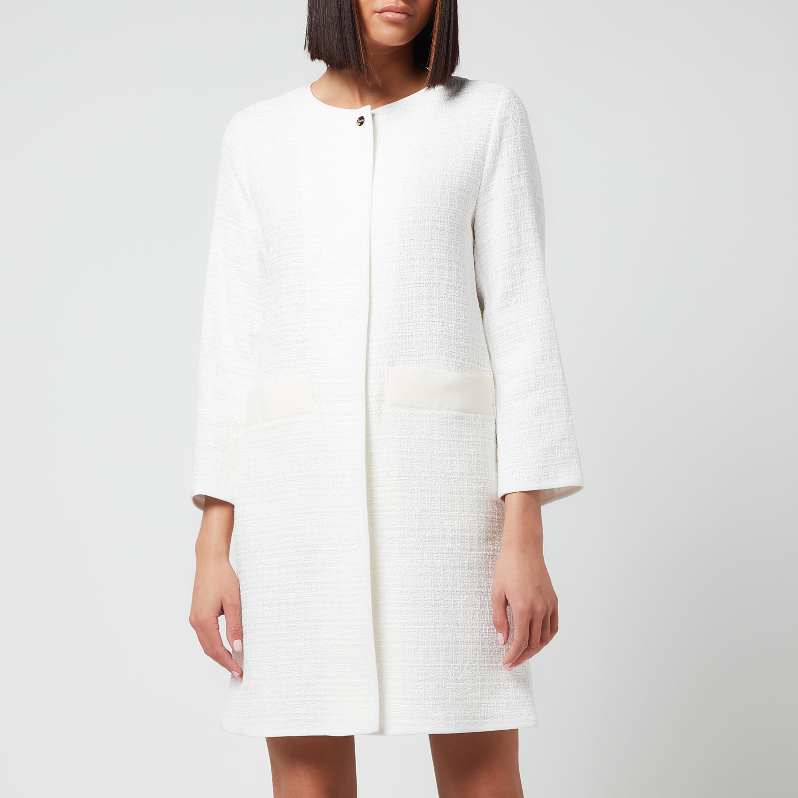 Herno Women's Praline Midi Coat - Bianco - IT 38/UK 6