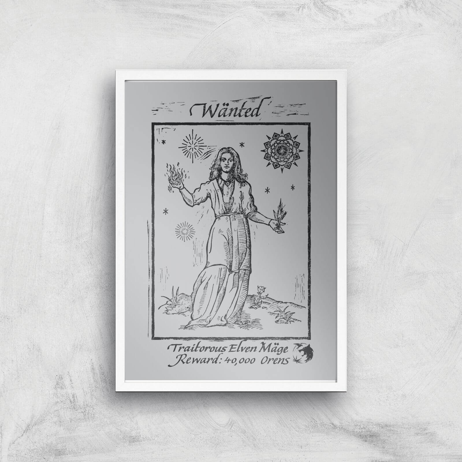 

The Witcher The Mage Giclee Art Print - A3 - White Frame